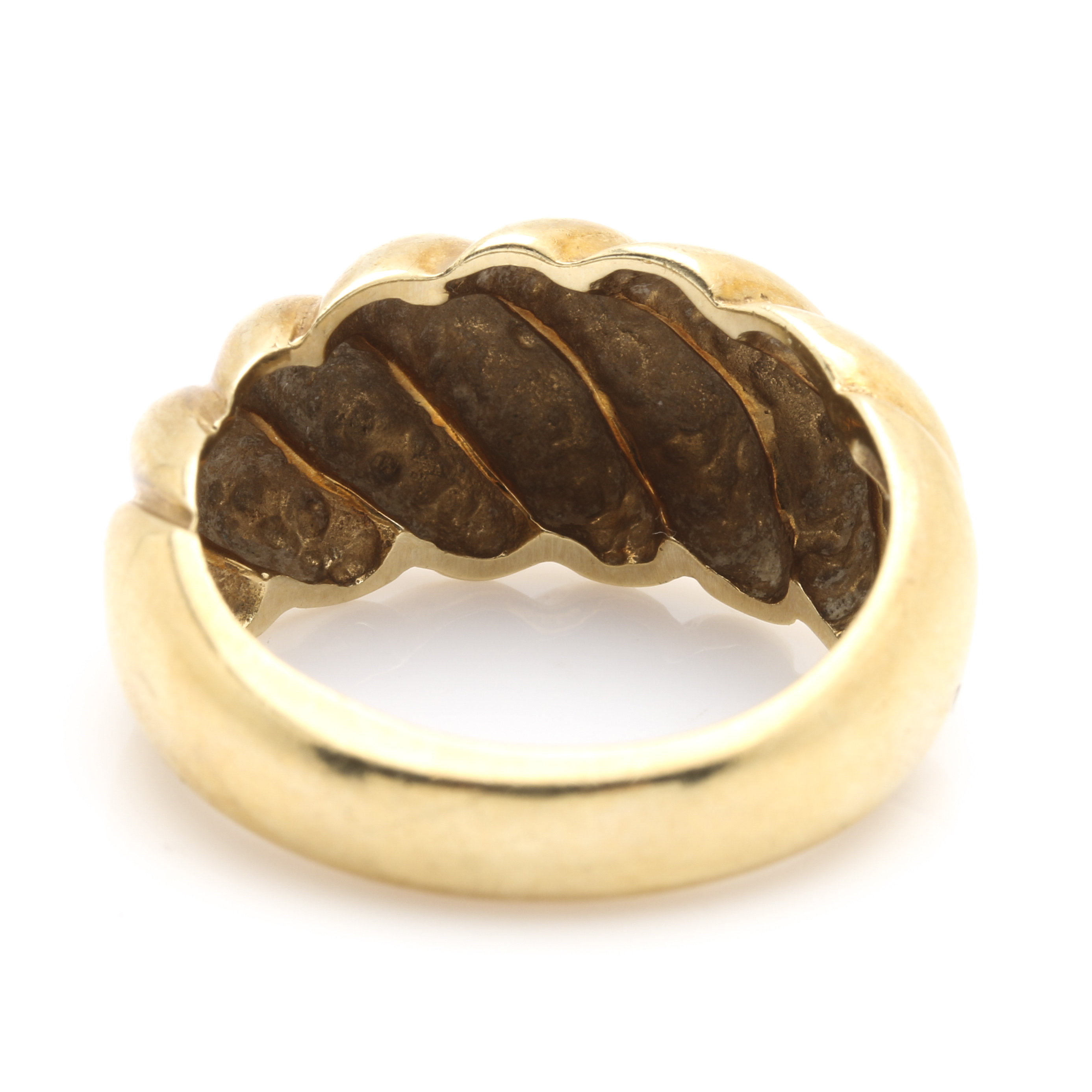 14K Yellow Gold Shrimp Ring