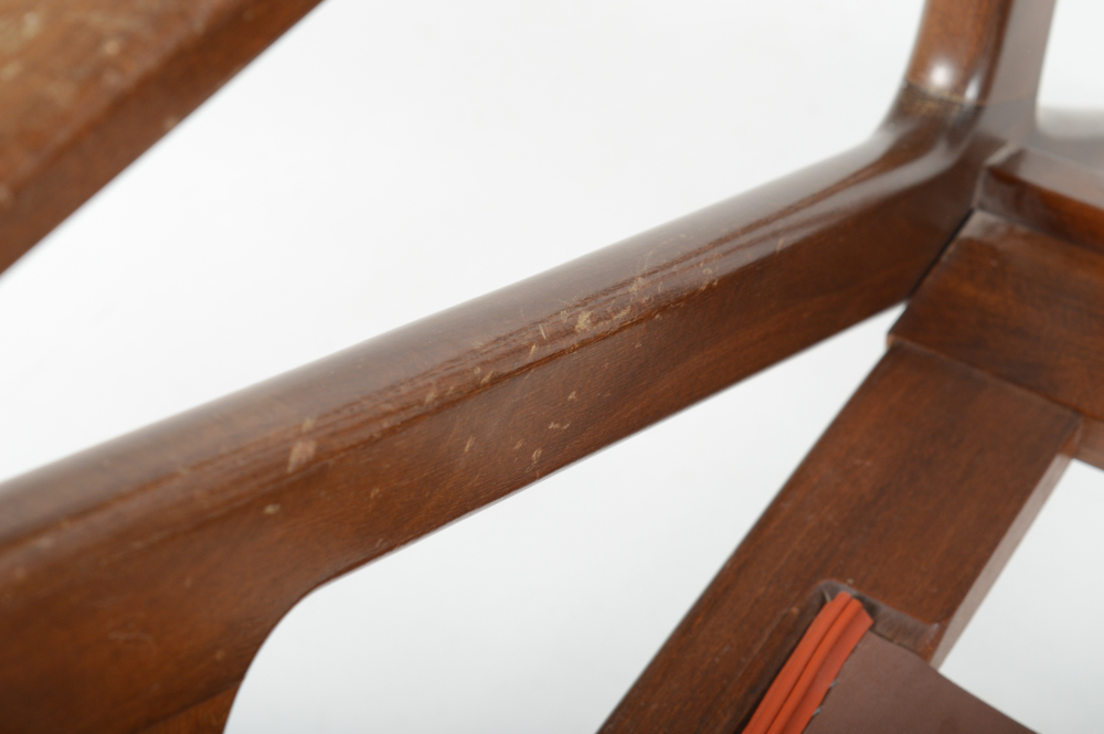 Poul Jensen Danish Modern Z Style Arm Chairs and Ottoman by Selig