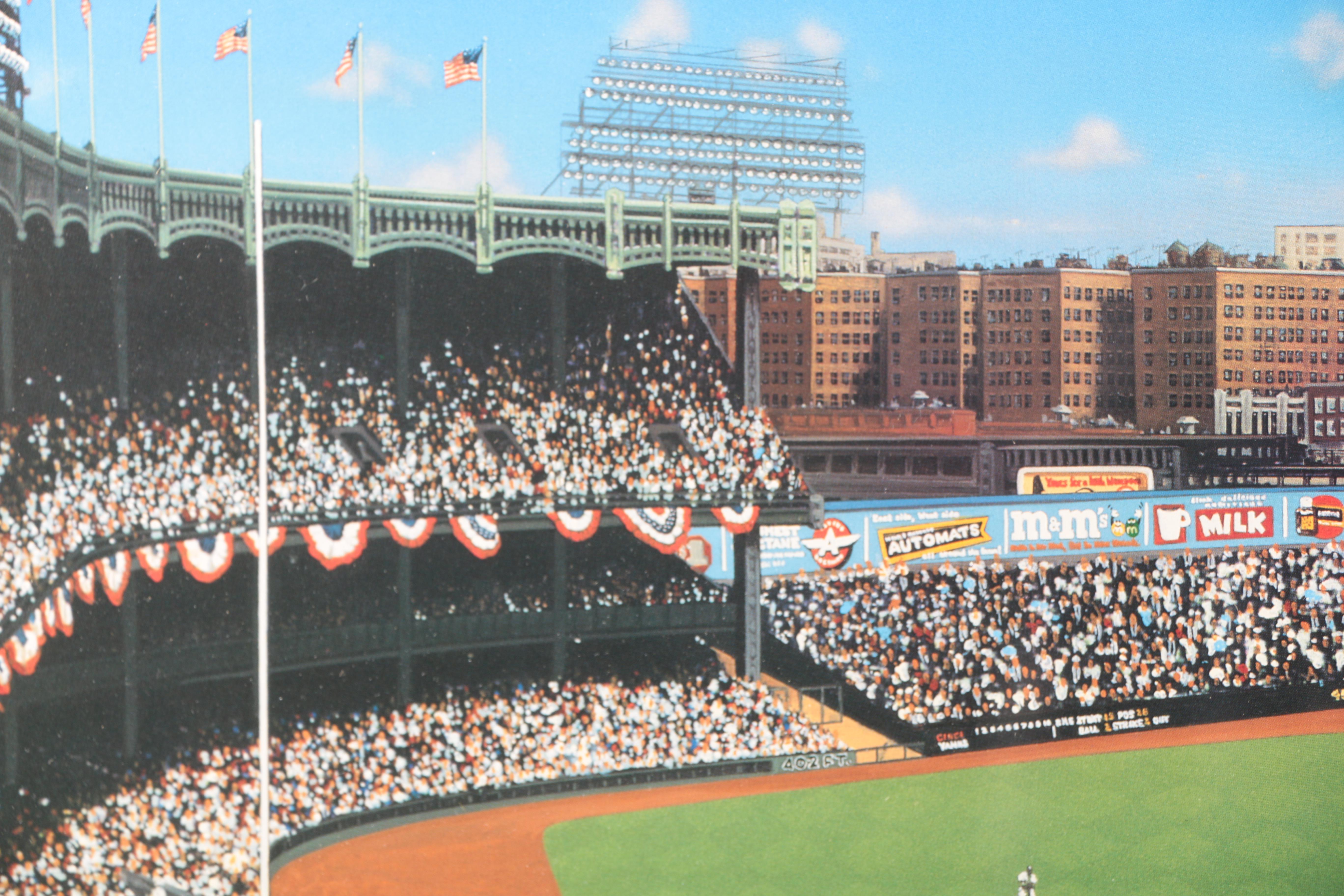 Bill Purdom Artist Proof Offset Lithograph "Yankee Stadium"