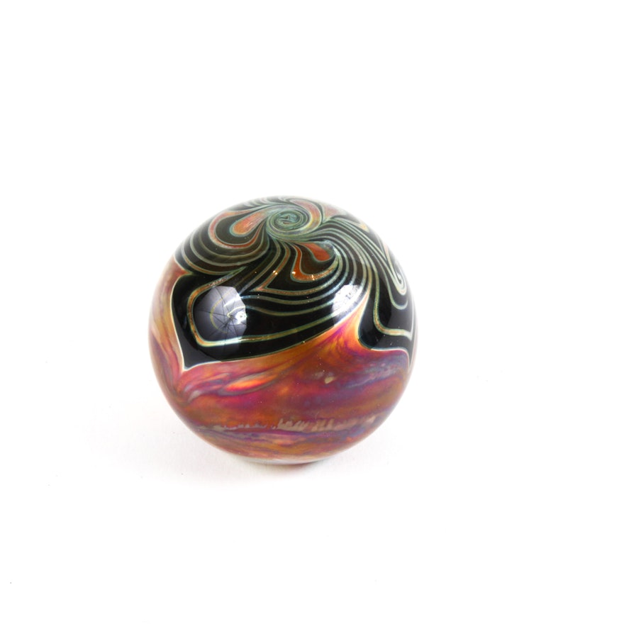 Art Glass Orb by Nick Delmatto