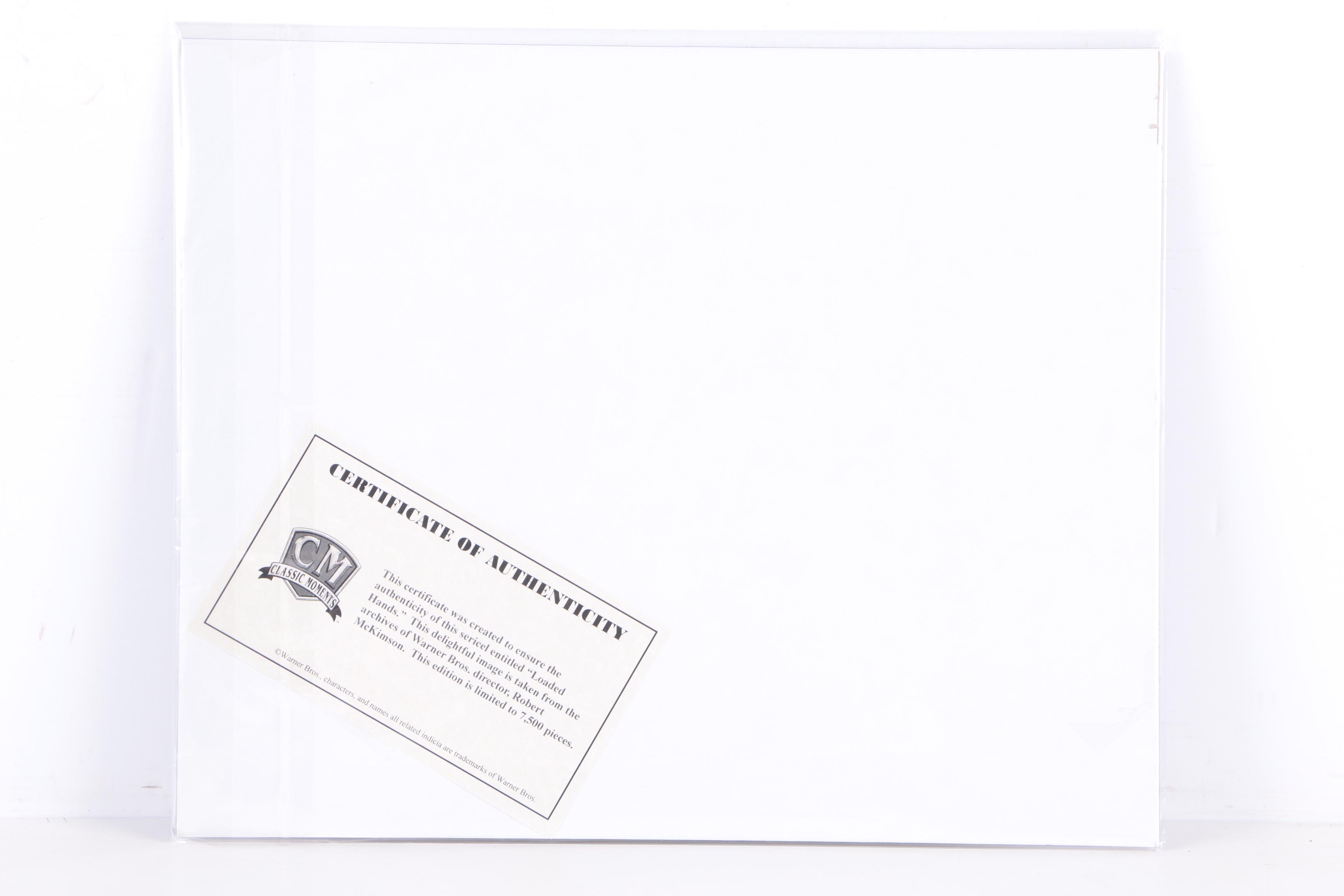 Limited Edition Sericel "Loaded Hands"