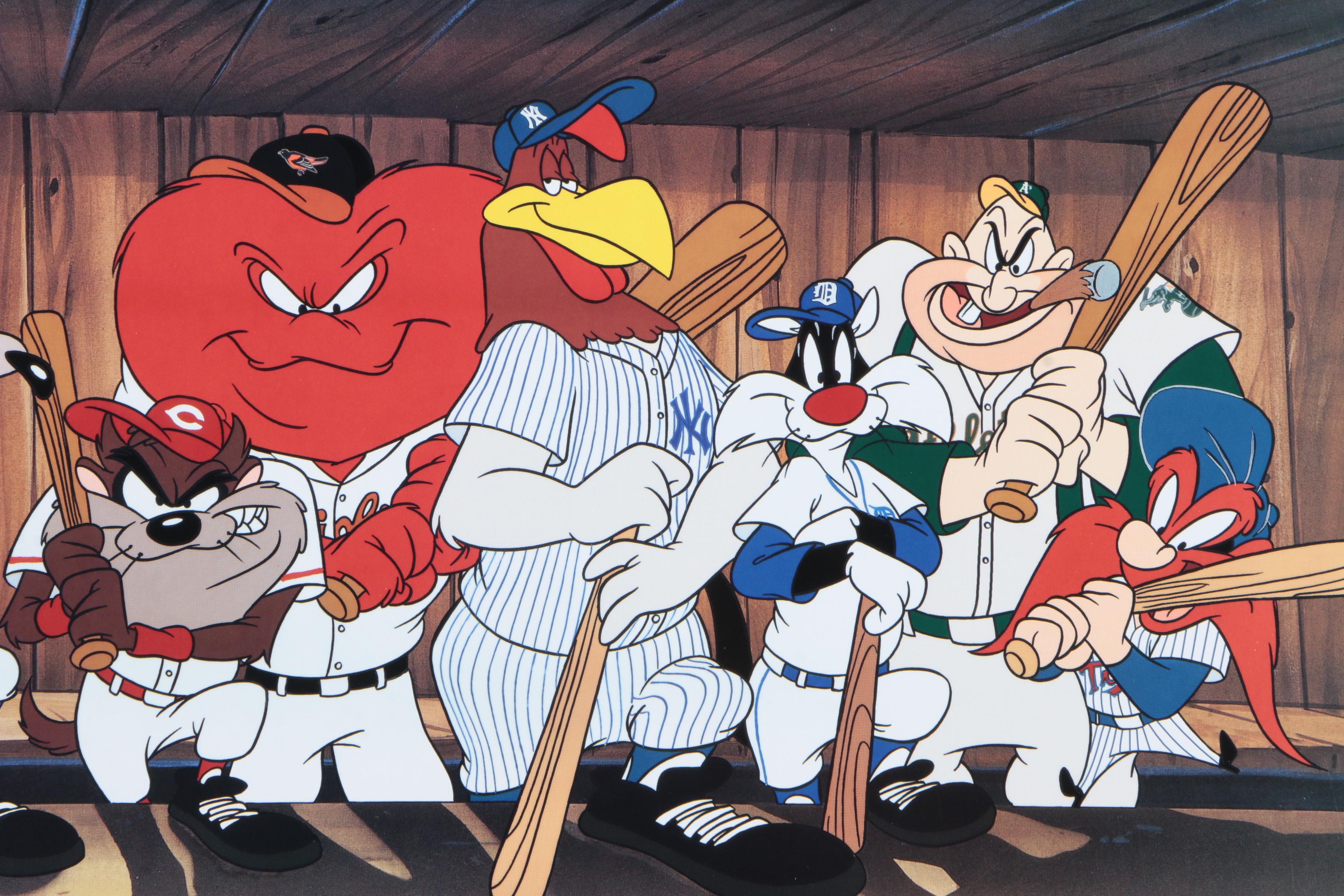 Looney Tunes and World Series-Themed Offset Lithograph "World Champs"
