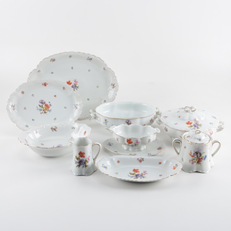 Hutschenreuther Floral Porcelain Serveware