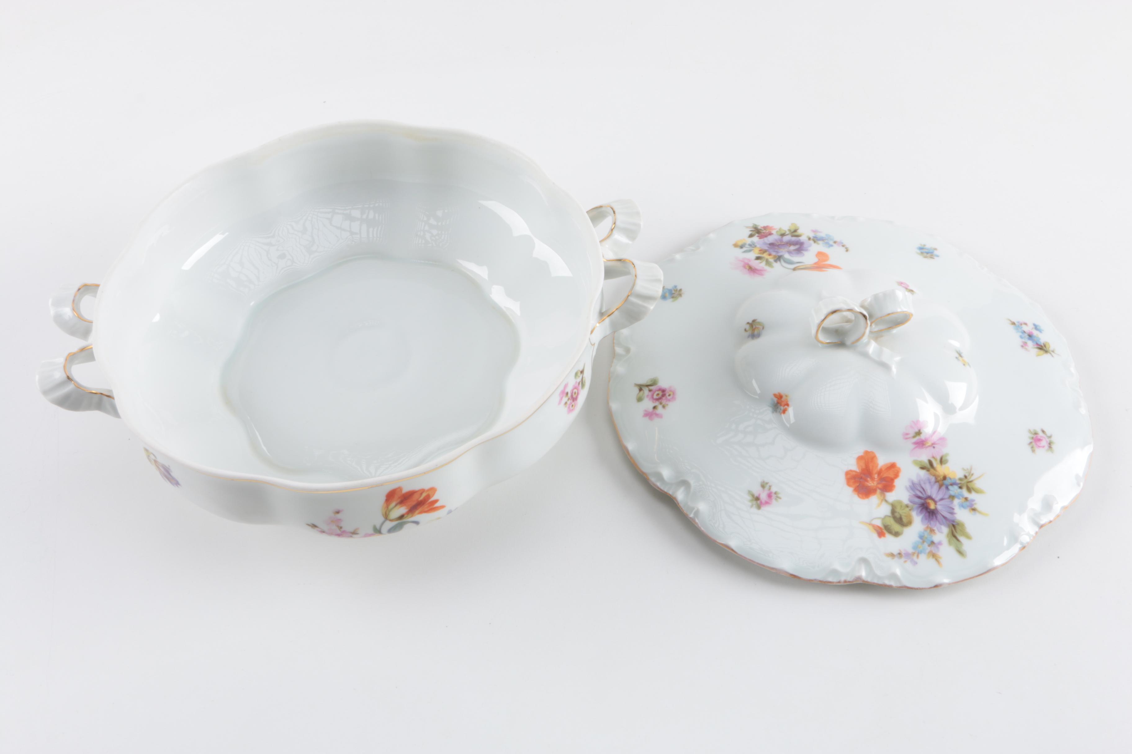 Hutschenreuther Floral Porcelain Serveware
