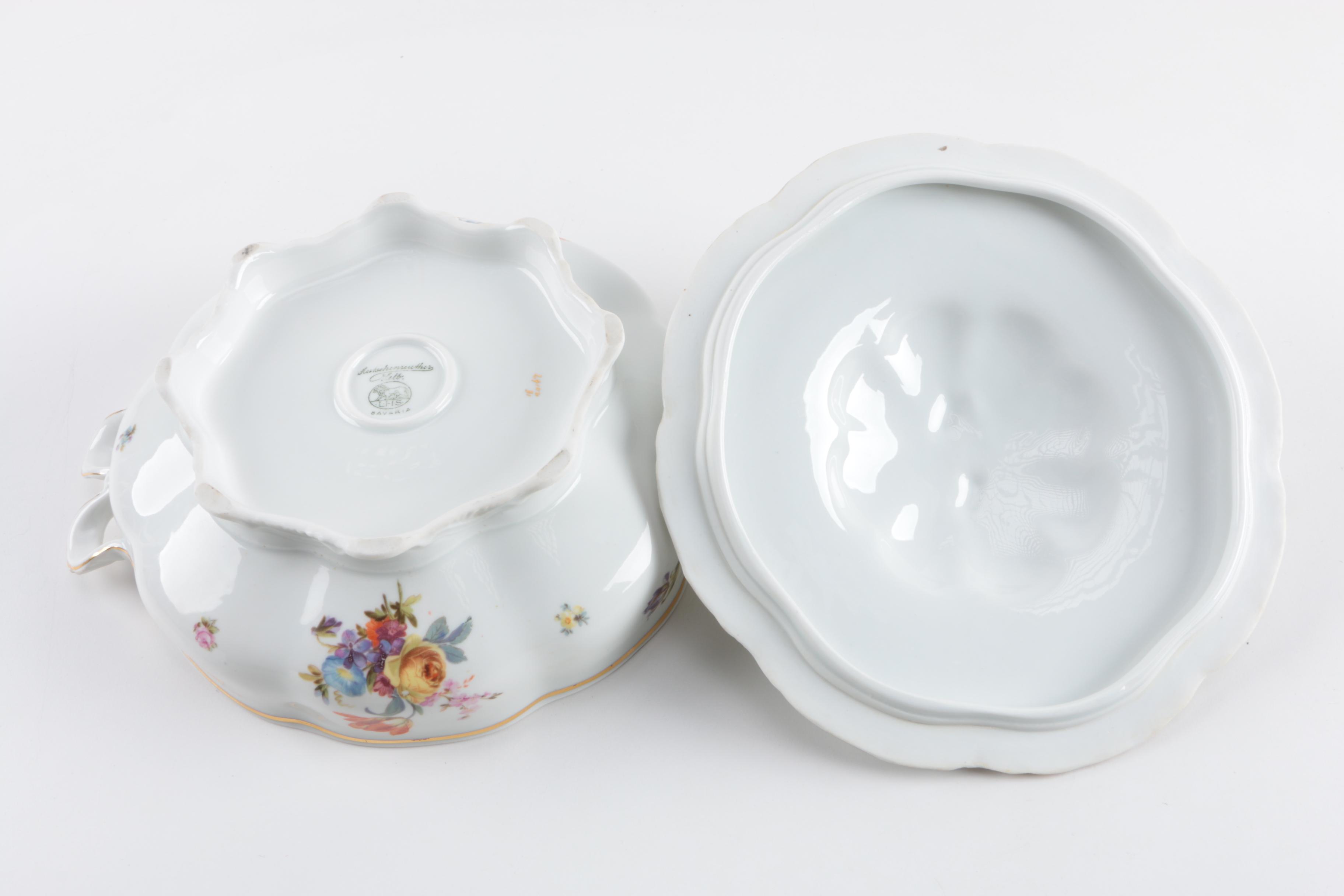 Hutschenreuther Floral Porcelain Serveware