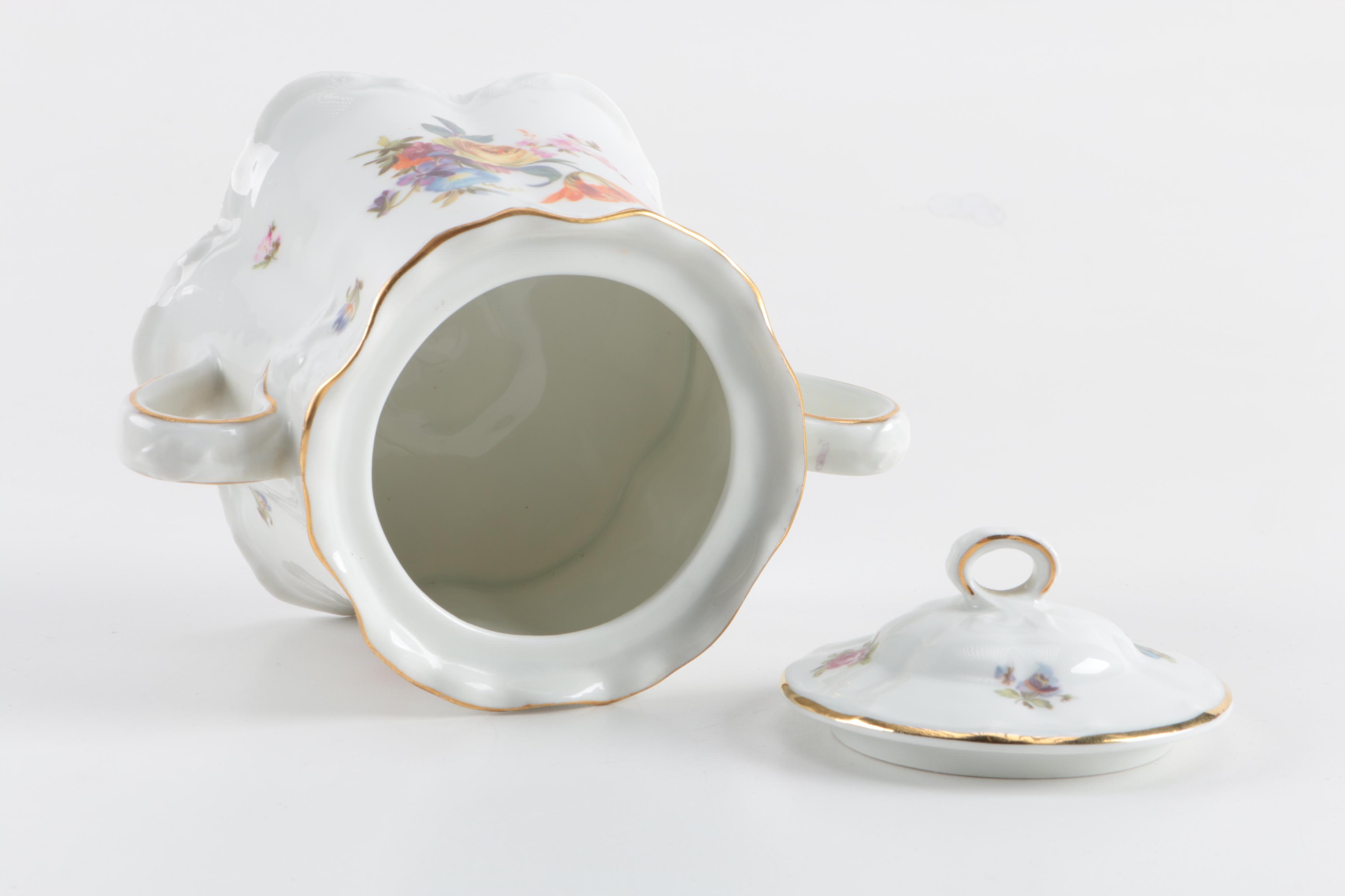 Hutschenreuther Floral Porcelain Serveware