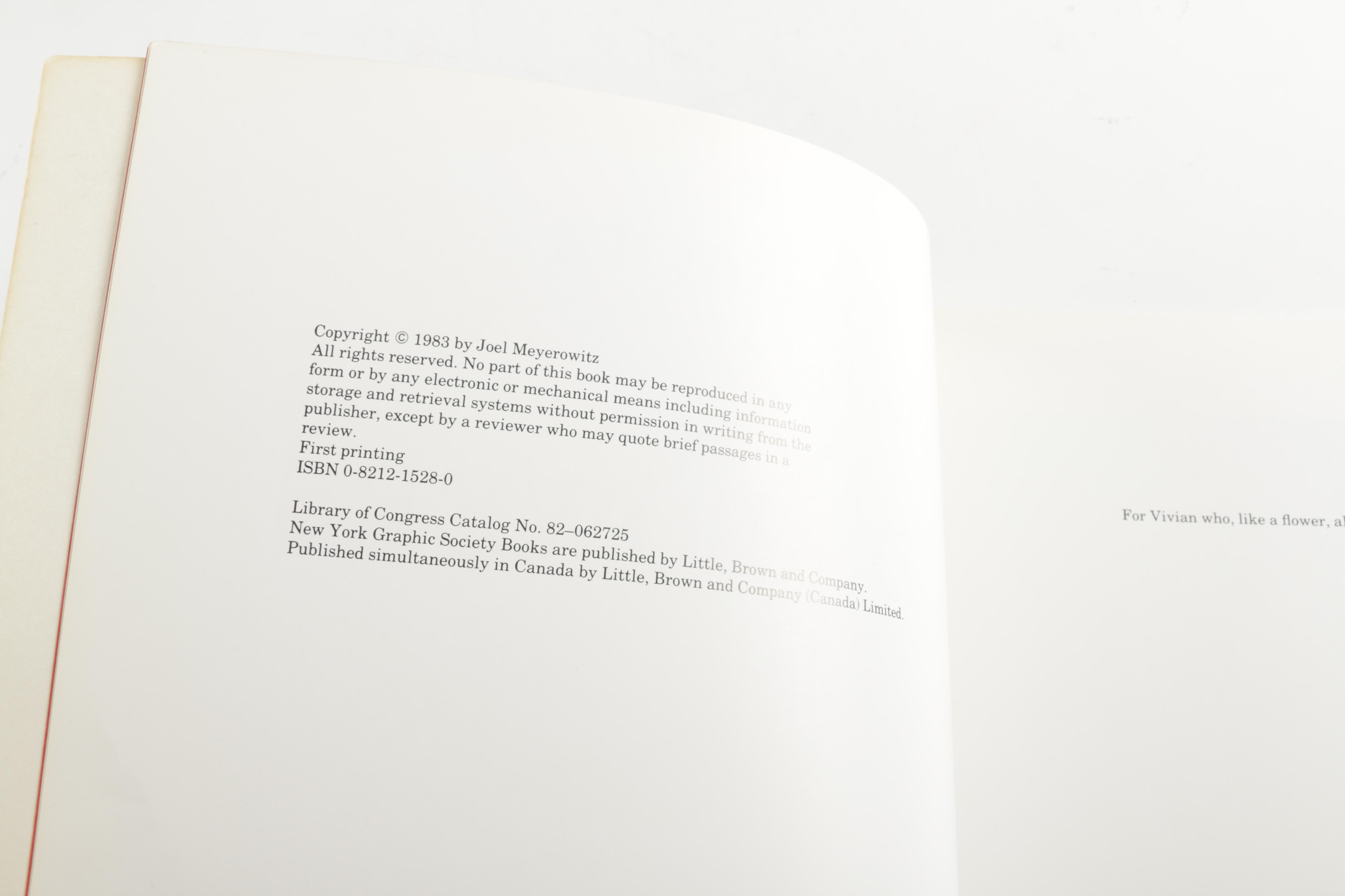 Three Photobooks by Joel Meyerowitz Including a 1st Edition of " Wild Flowers"