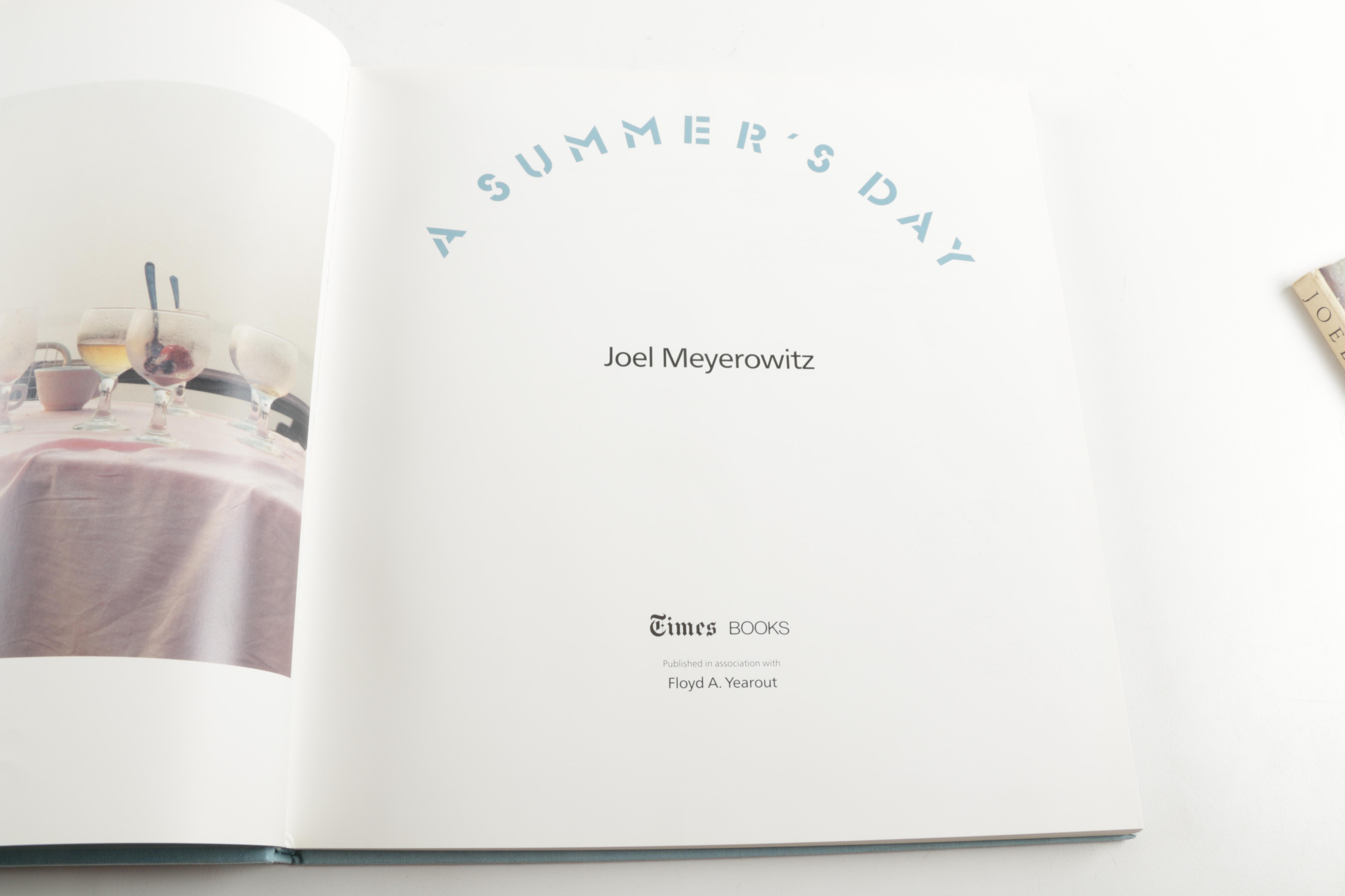 Three Photobooks by Joel Meyerowitz Including a 1st Edition of " Wild Flowers"