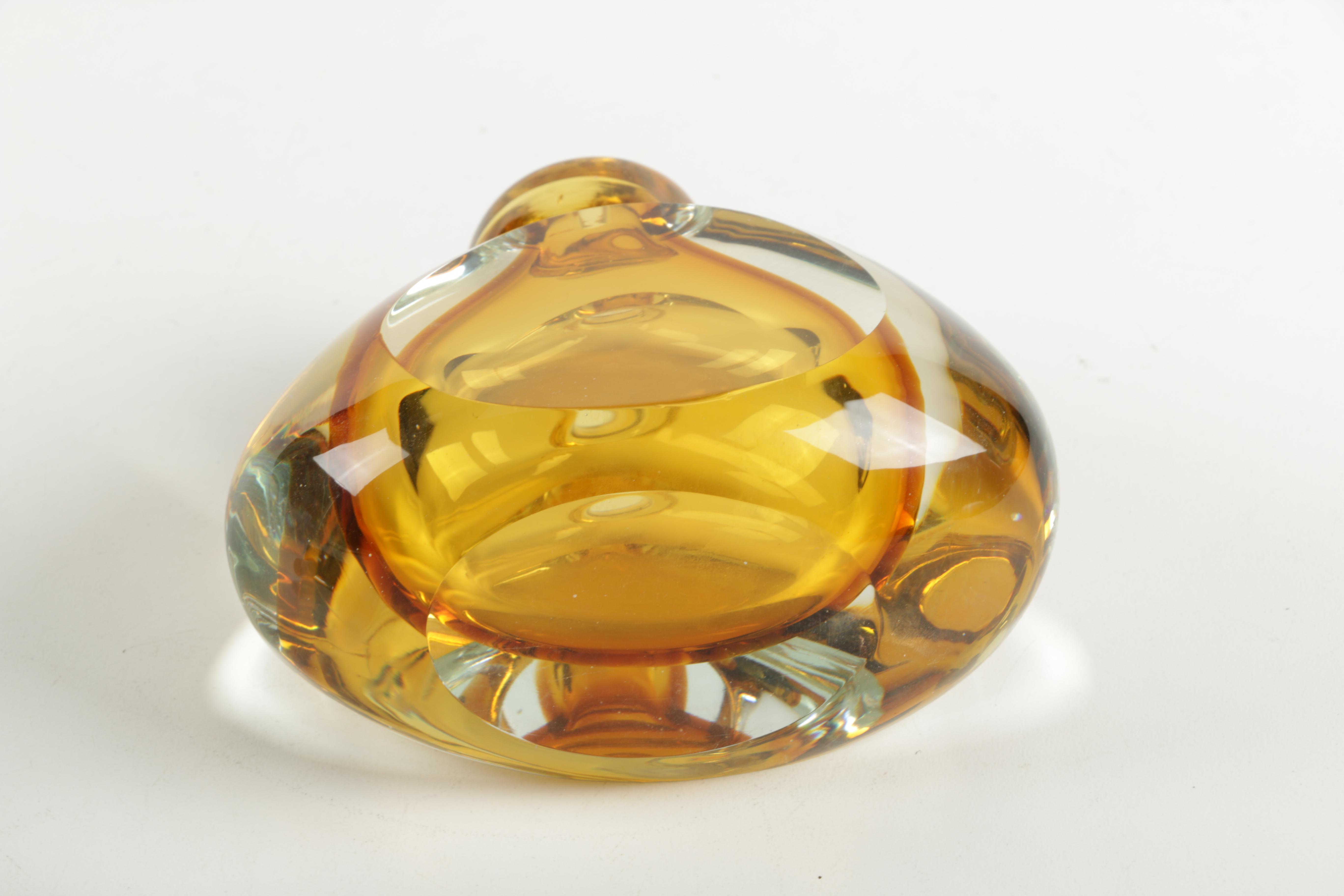 Crystal Perfume Bottle in the Style of Murano