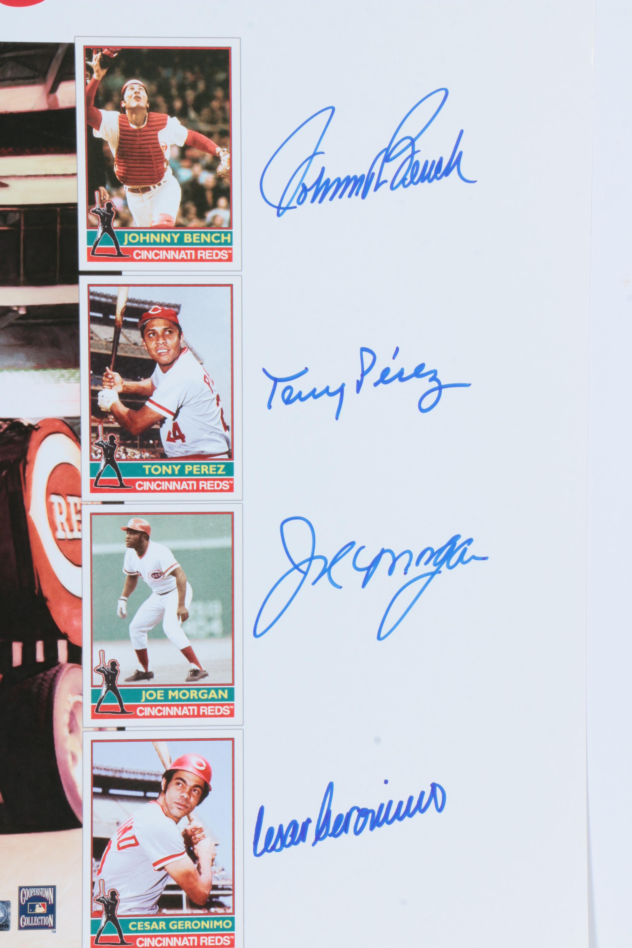 Autographed Limited Edition Offset Lithograph "The Big Red Machine"