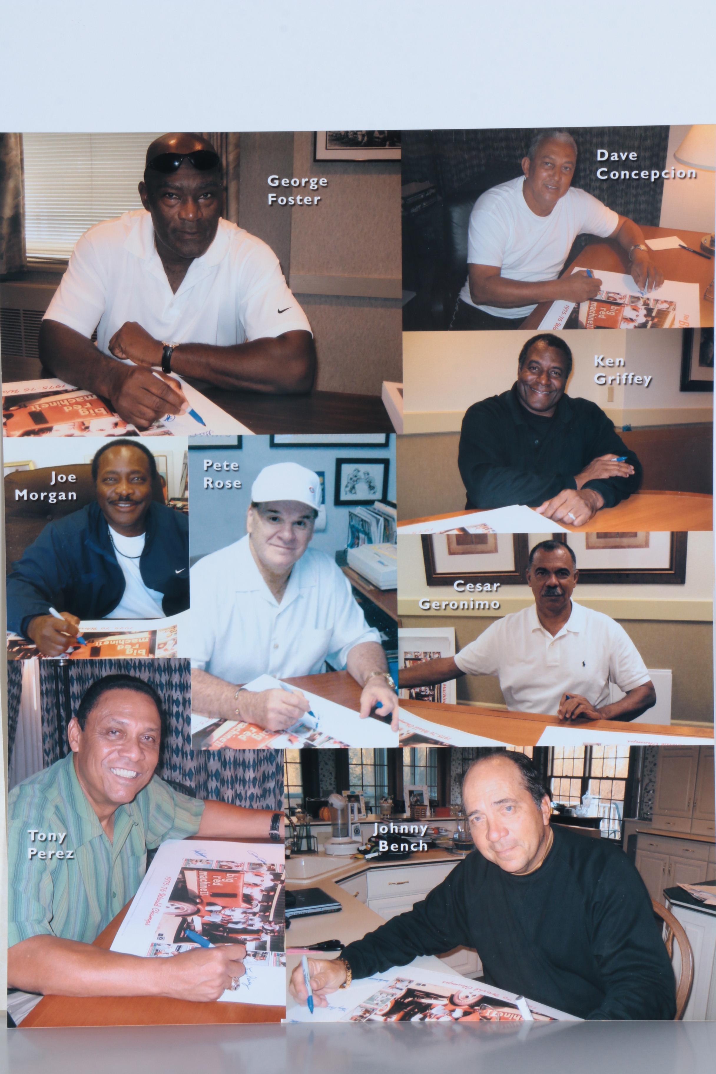 Autographed Limited Edition Offset Lithograph "The Big Red Machine"