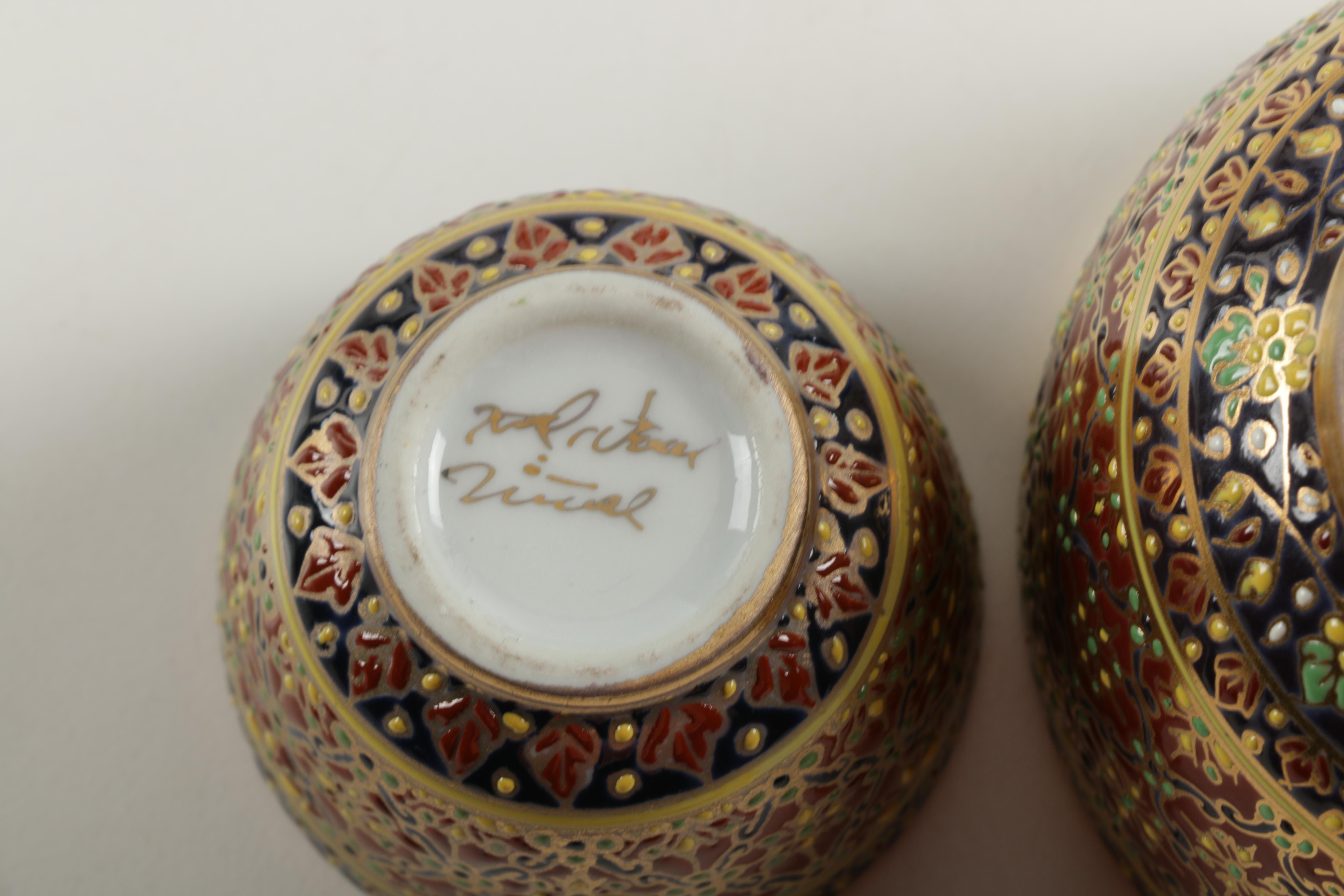 Thai Benjarong Ginger Jars and Vessels