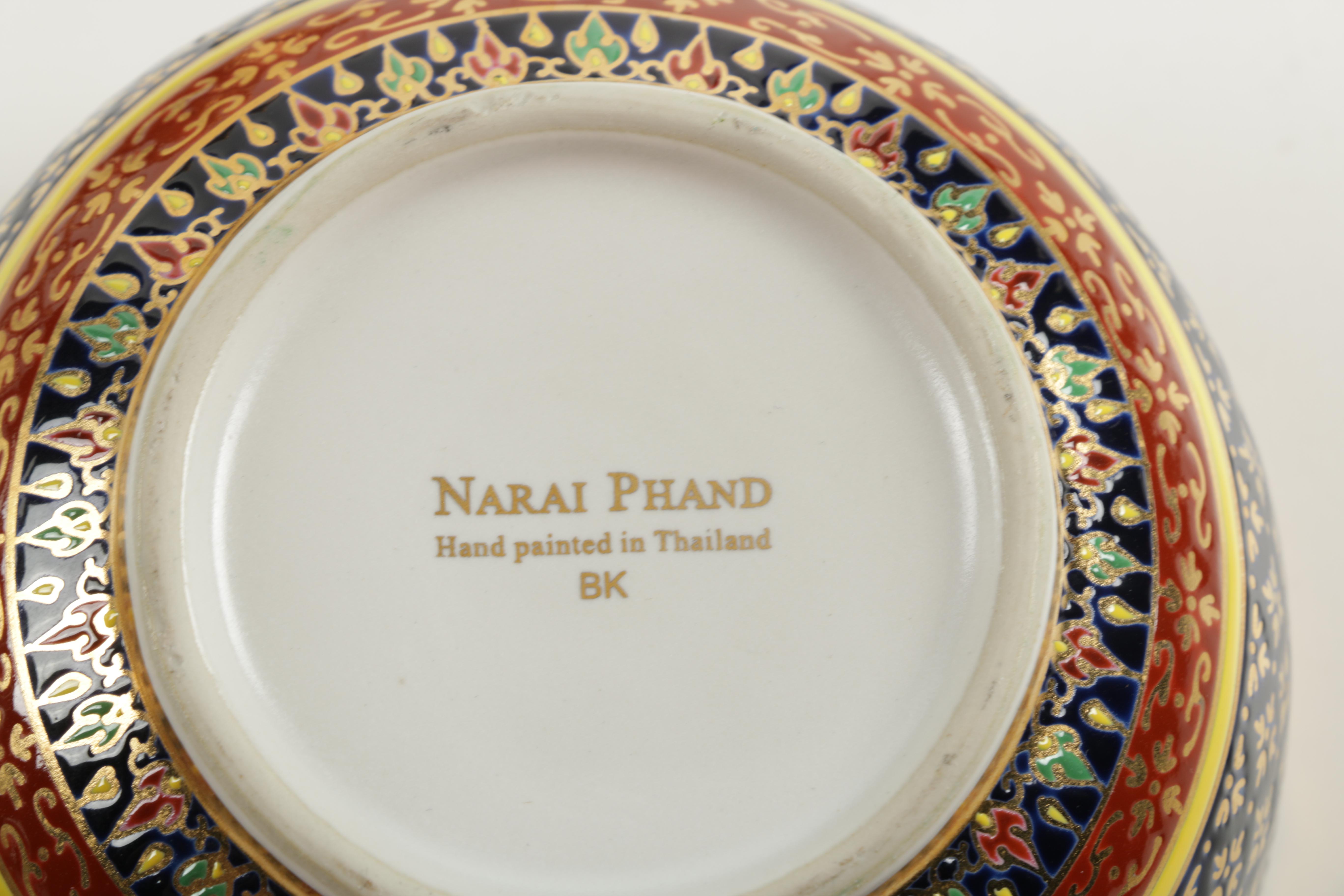 Thai Benjarong Ginger Jars and Vessels