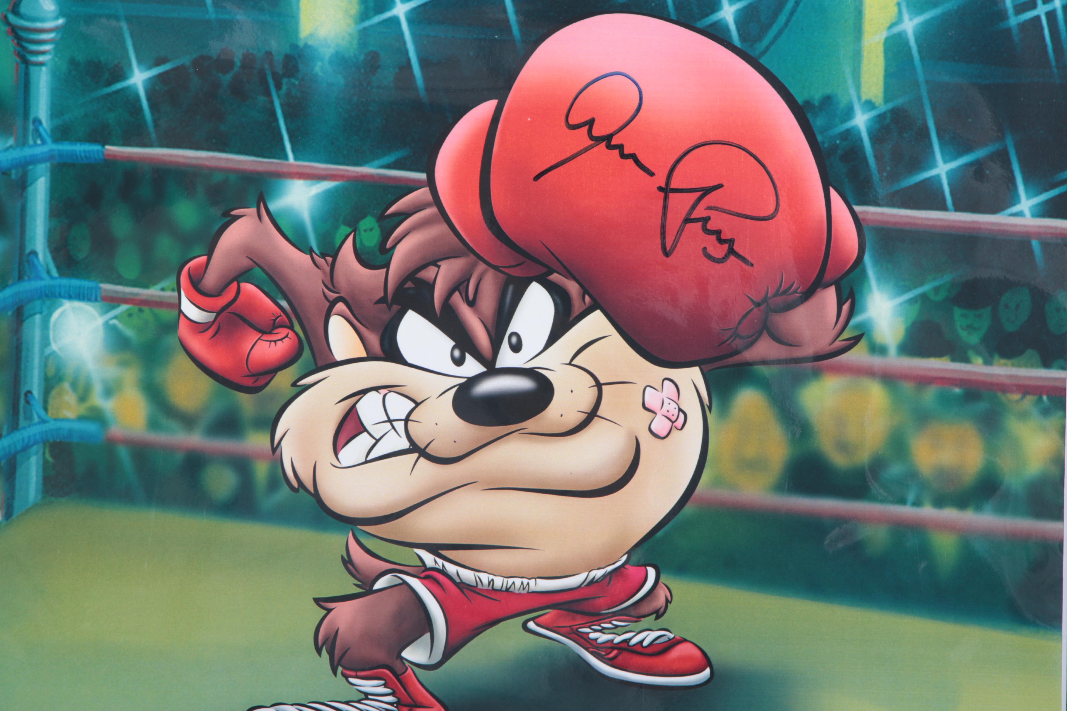 Aaron Pryor Autographed Limited Edition Giclee "Knockout Taz"