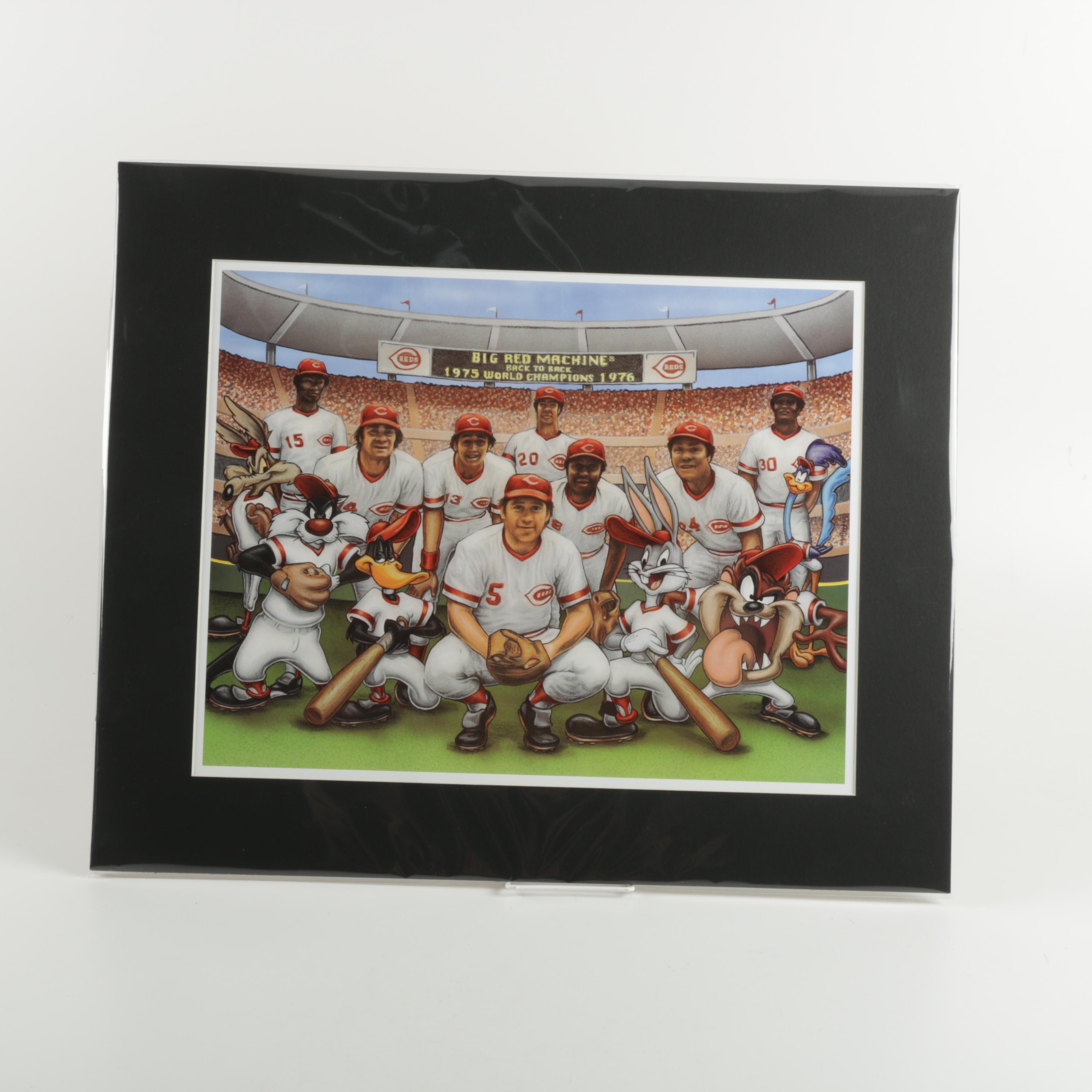 Looney Tunes Limited Edition Offset Lithograph "The Big Red Machine"