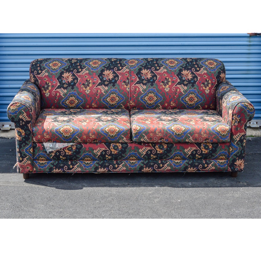 Sofa with Kilim Inspired Upholstery by Stearns & Foster