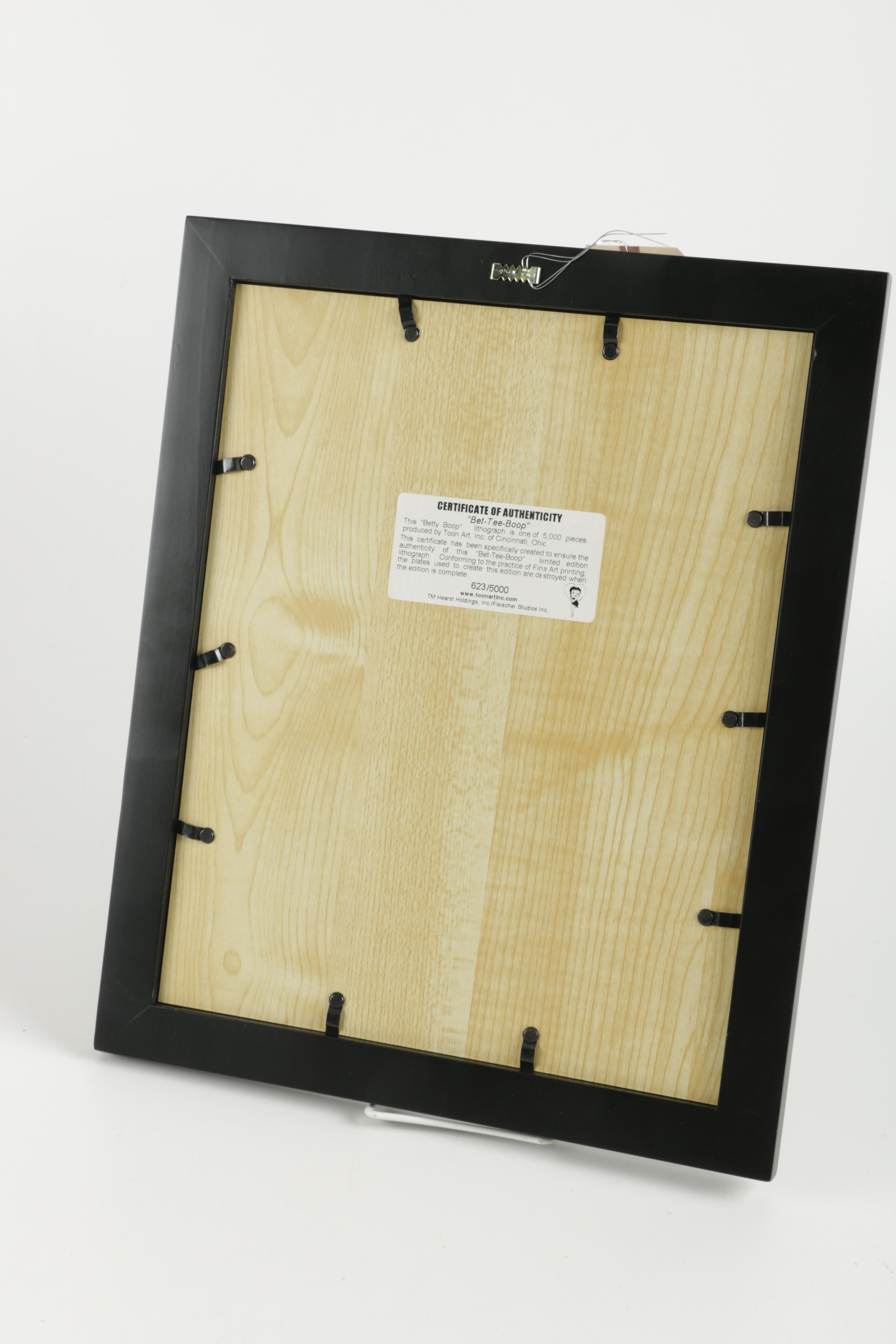 Limited Edition Golf-Themed Offset Lithograph "Bet-Tee-Boop"