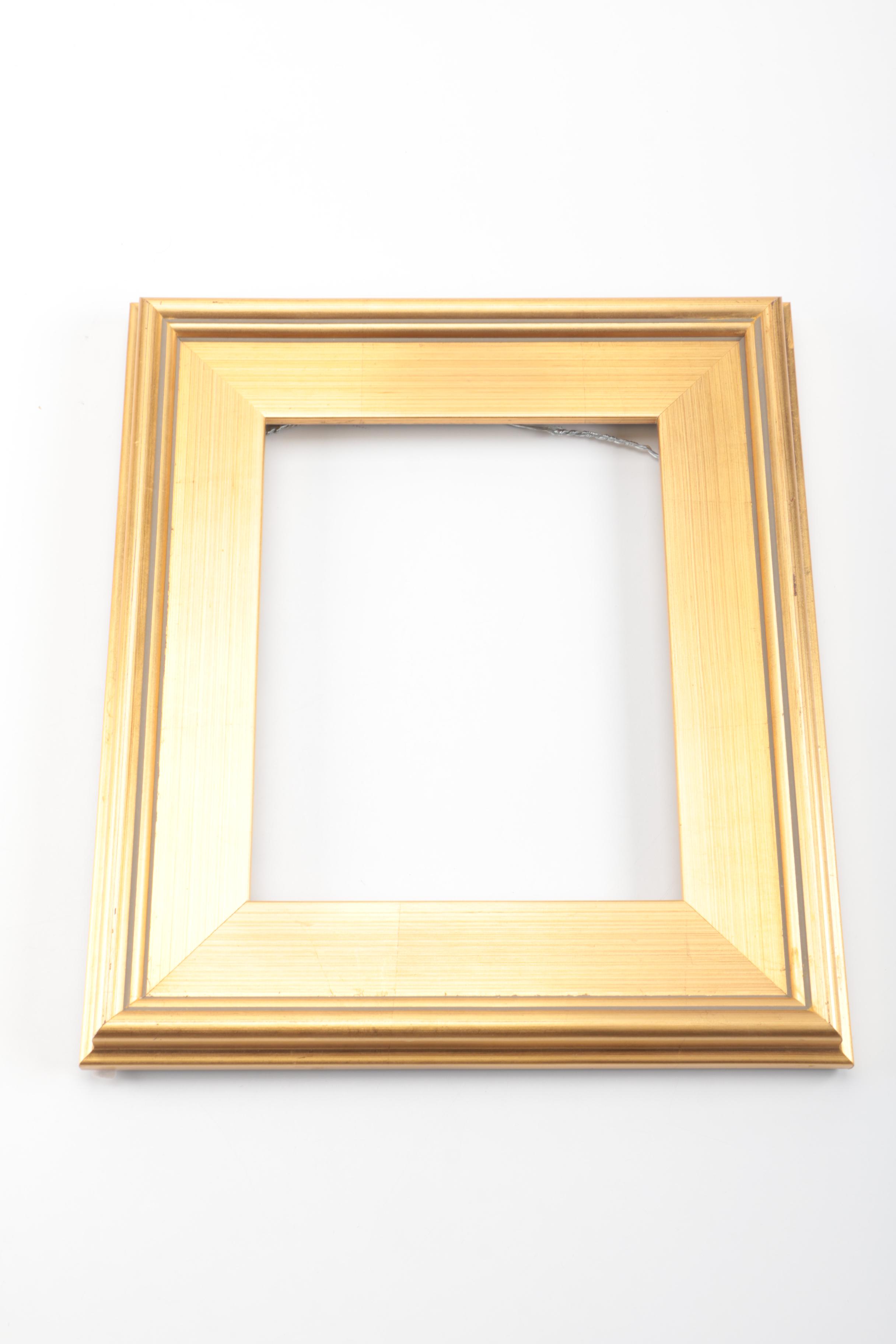 Gold Toned Wooden Picture Frames