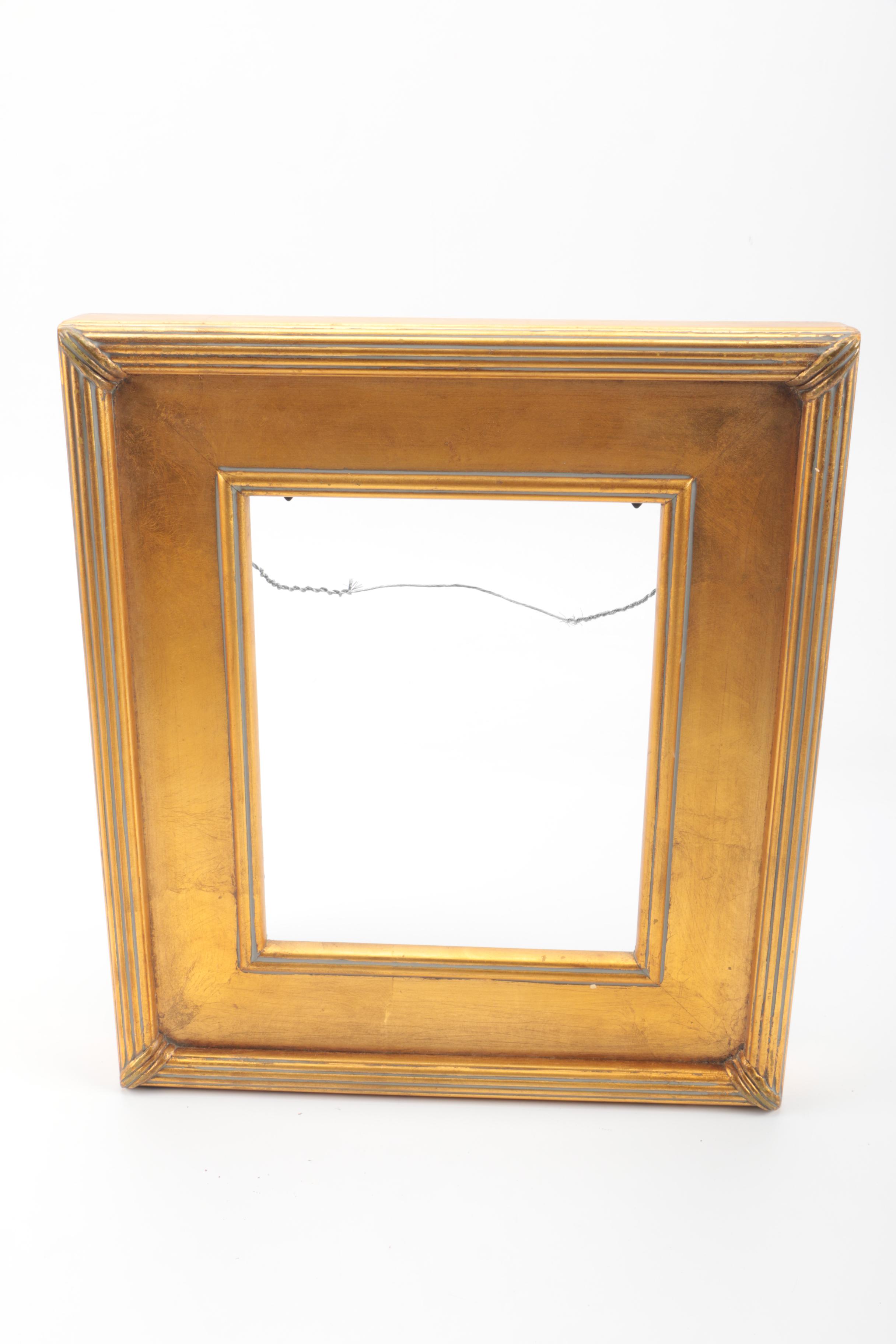 Gold Toned Wooden Picture Frames