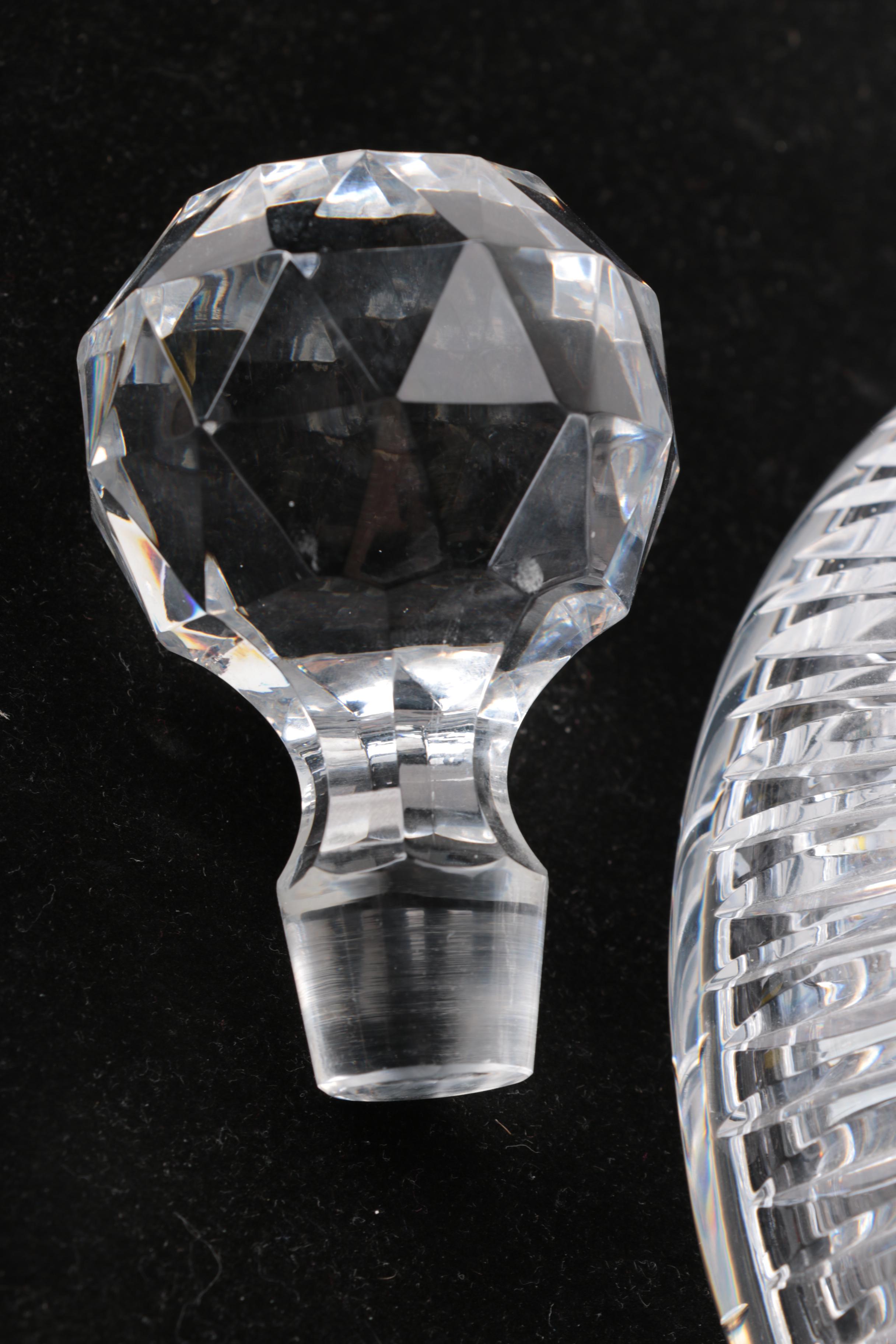 Cut Crystal Ships Decanter