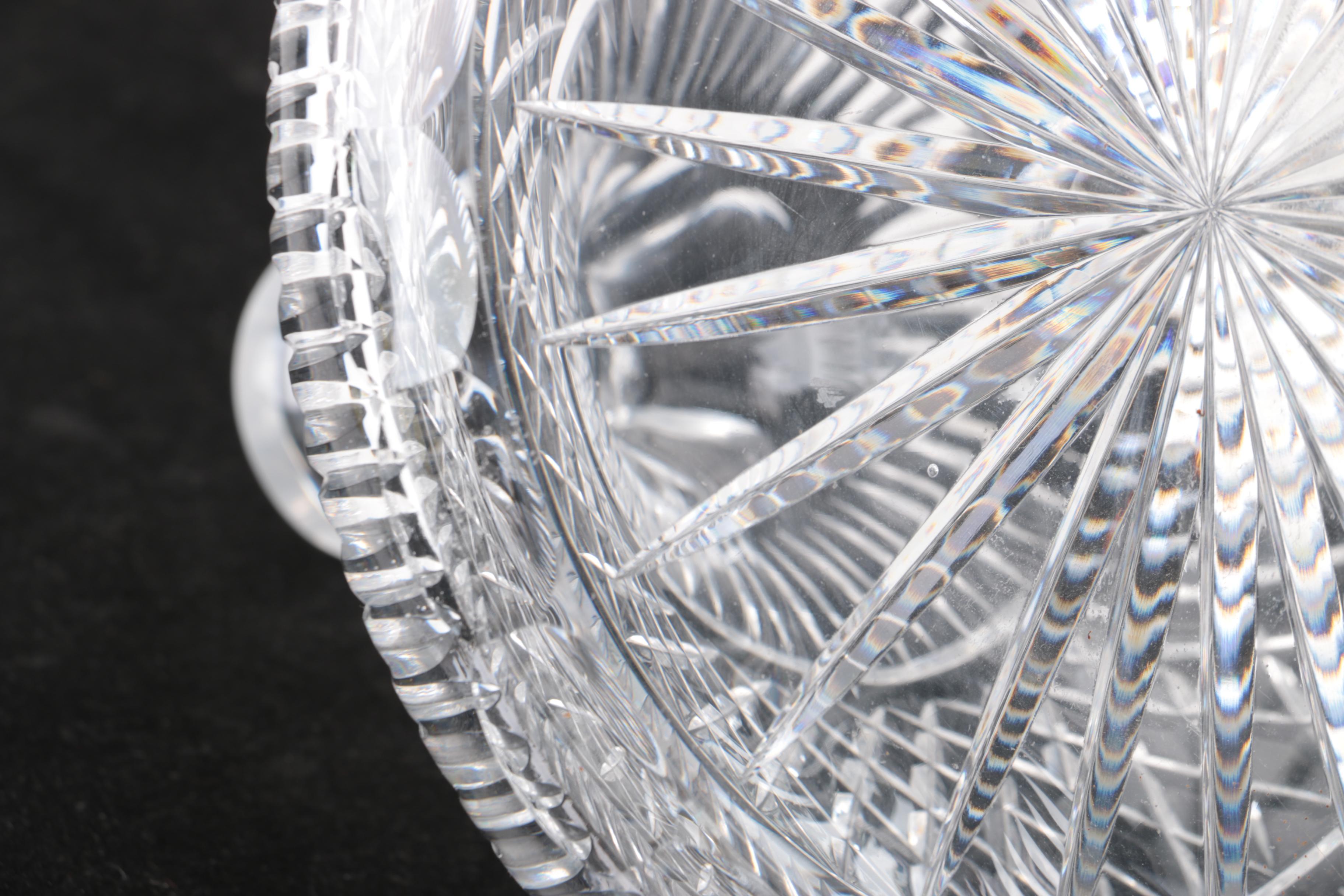 Cut Crystal Ships Decanter