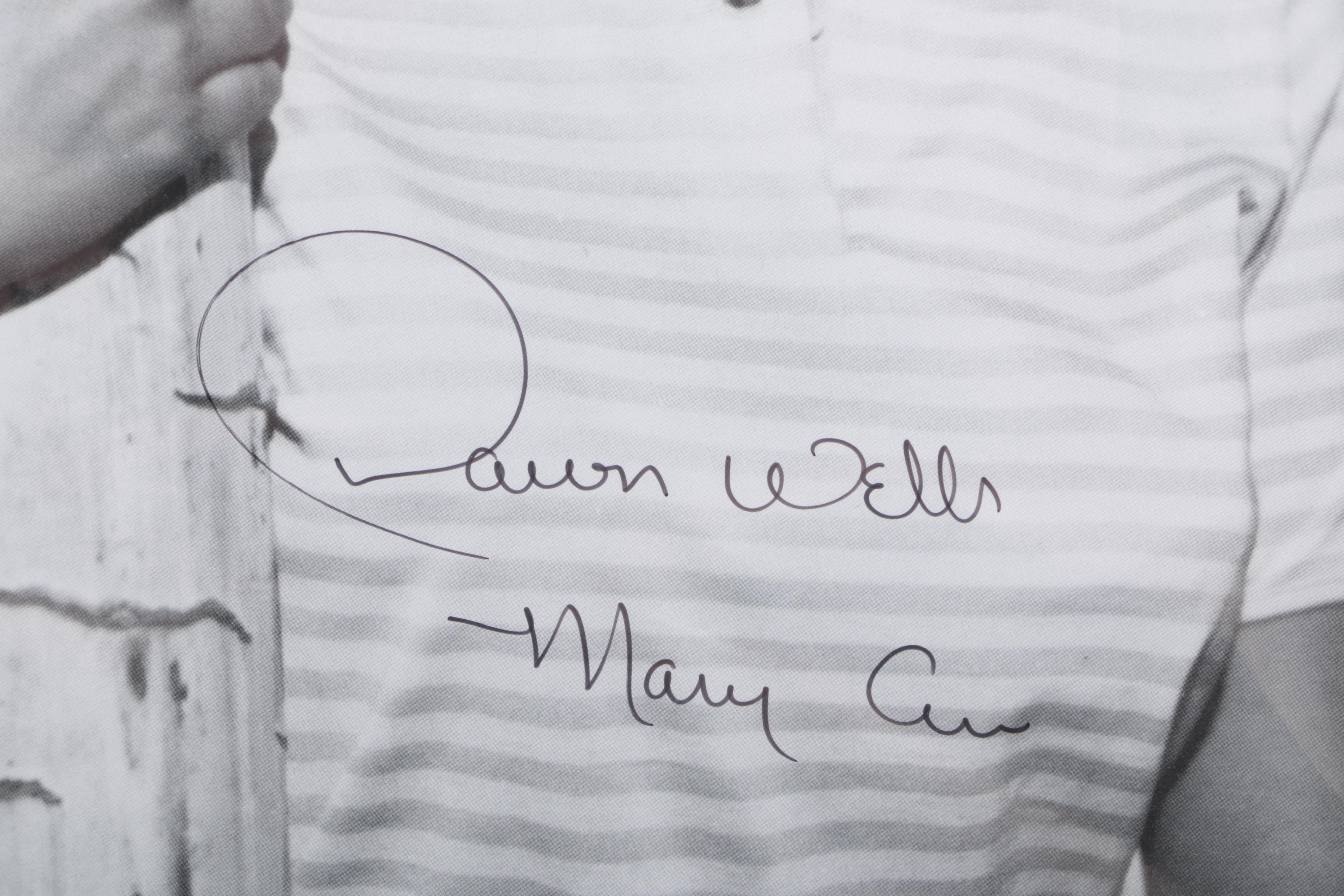 Offset Lithographs "The Professor" and "Mary Anne" with Dawn Wells' Autograph