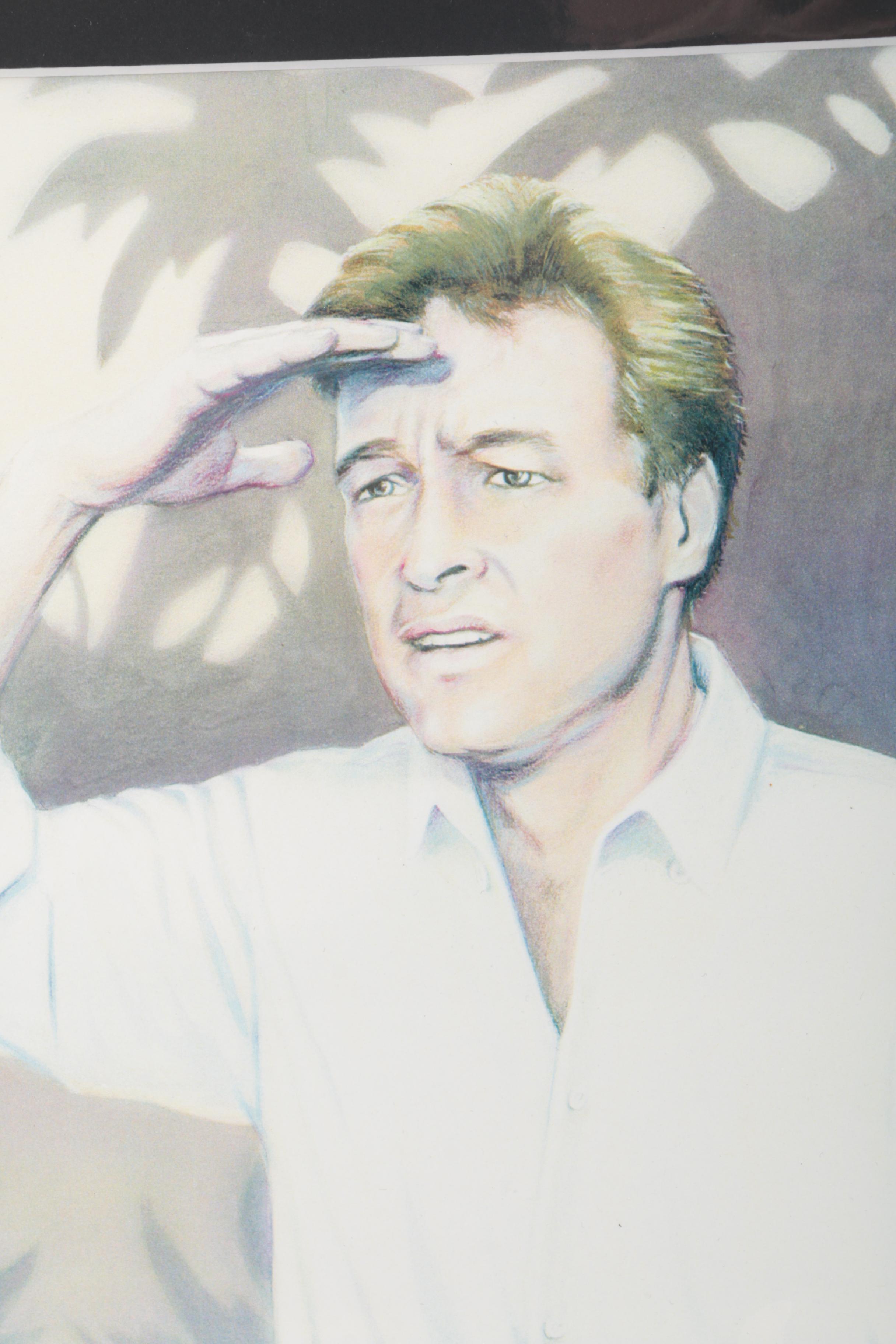 Offset Lithographs "The Professor" and "Mary Anne" with Dawn Wells' Autograph