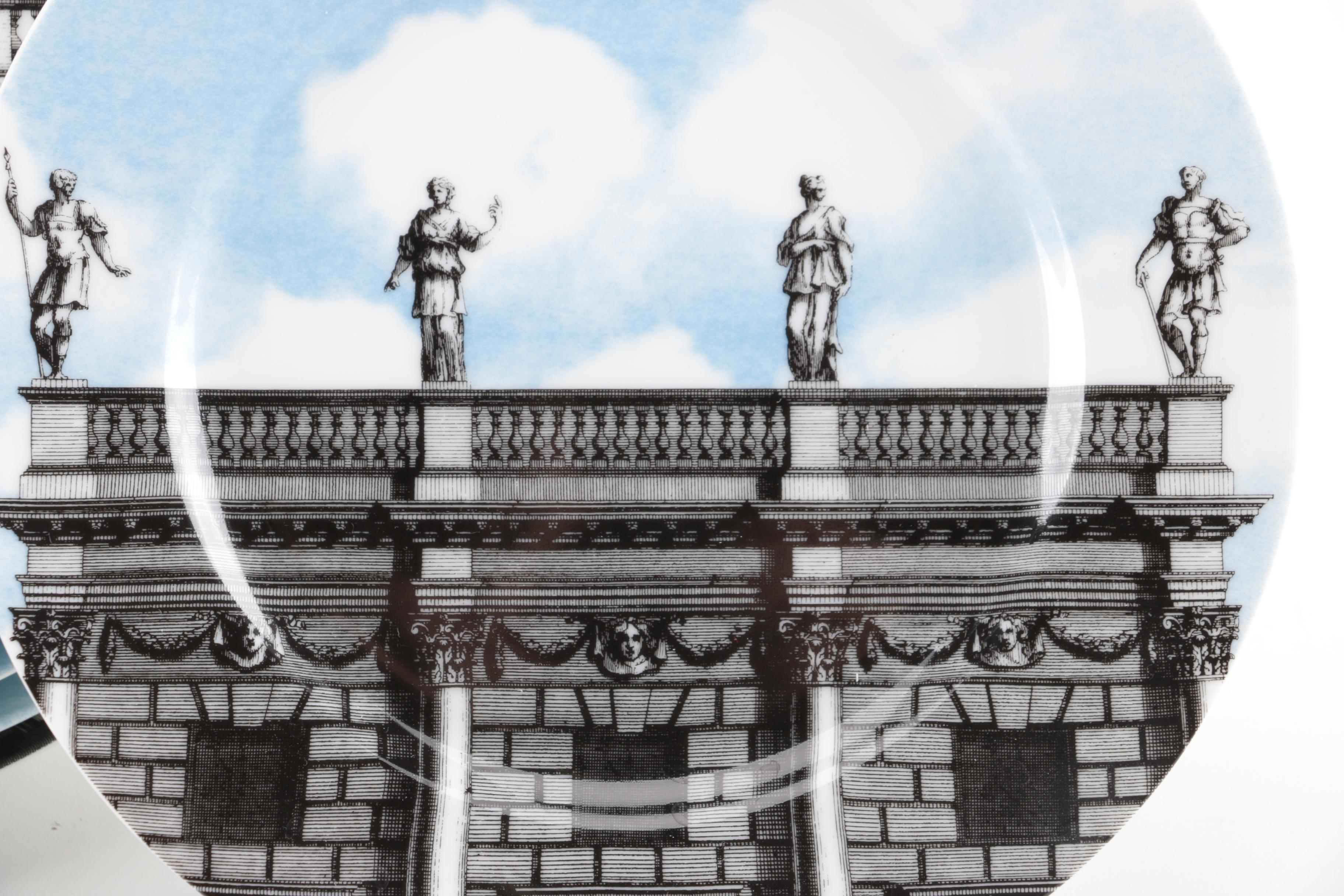 Fitz and Floyd "Renaissance Vistas" Porcelain Dessert Plates