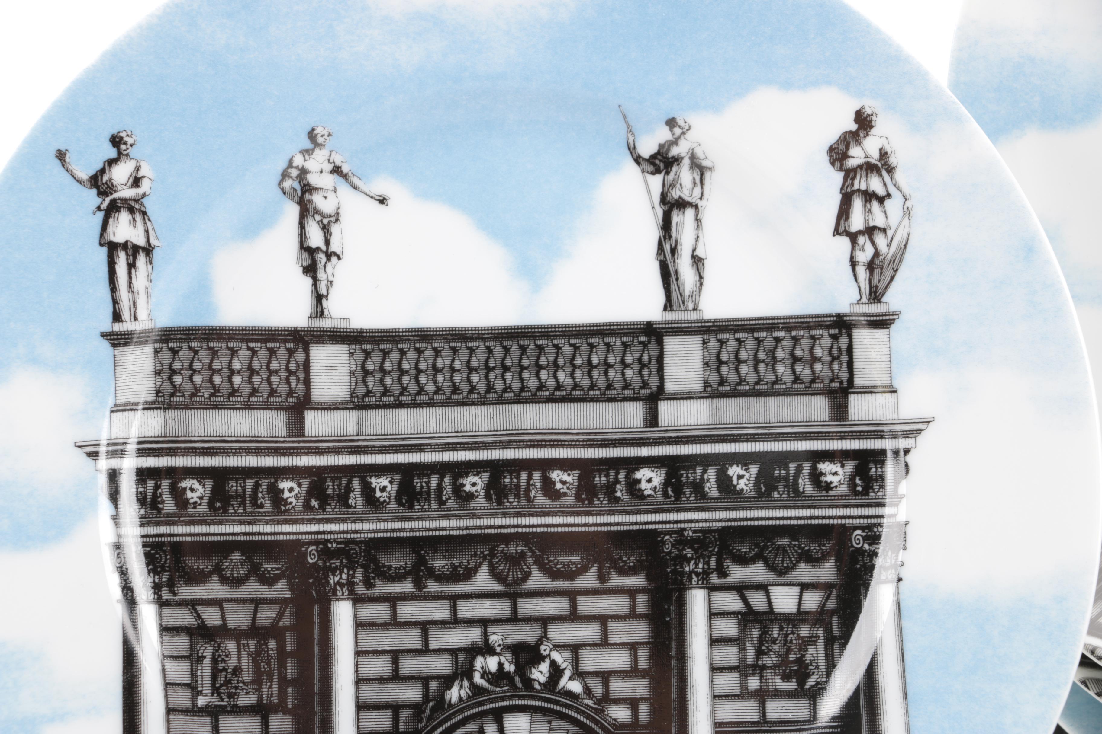 Fitz and Floyd "Renaissance Vistas" Porcelain Dessert Plates