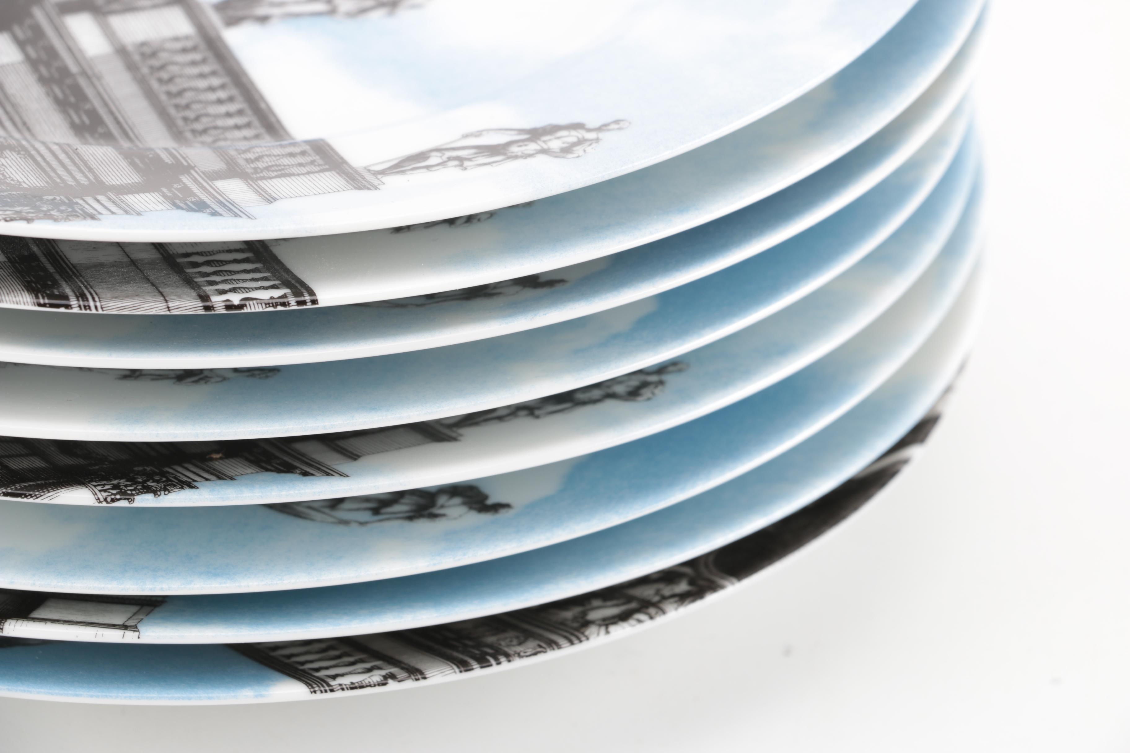 Fitz and Floyd "Renaissance Vistas" Porcelain Dessert Plates