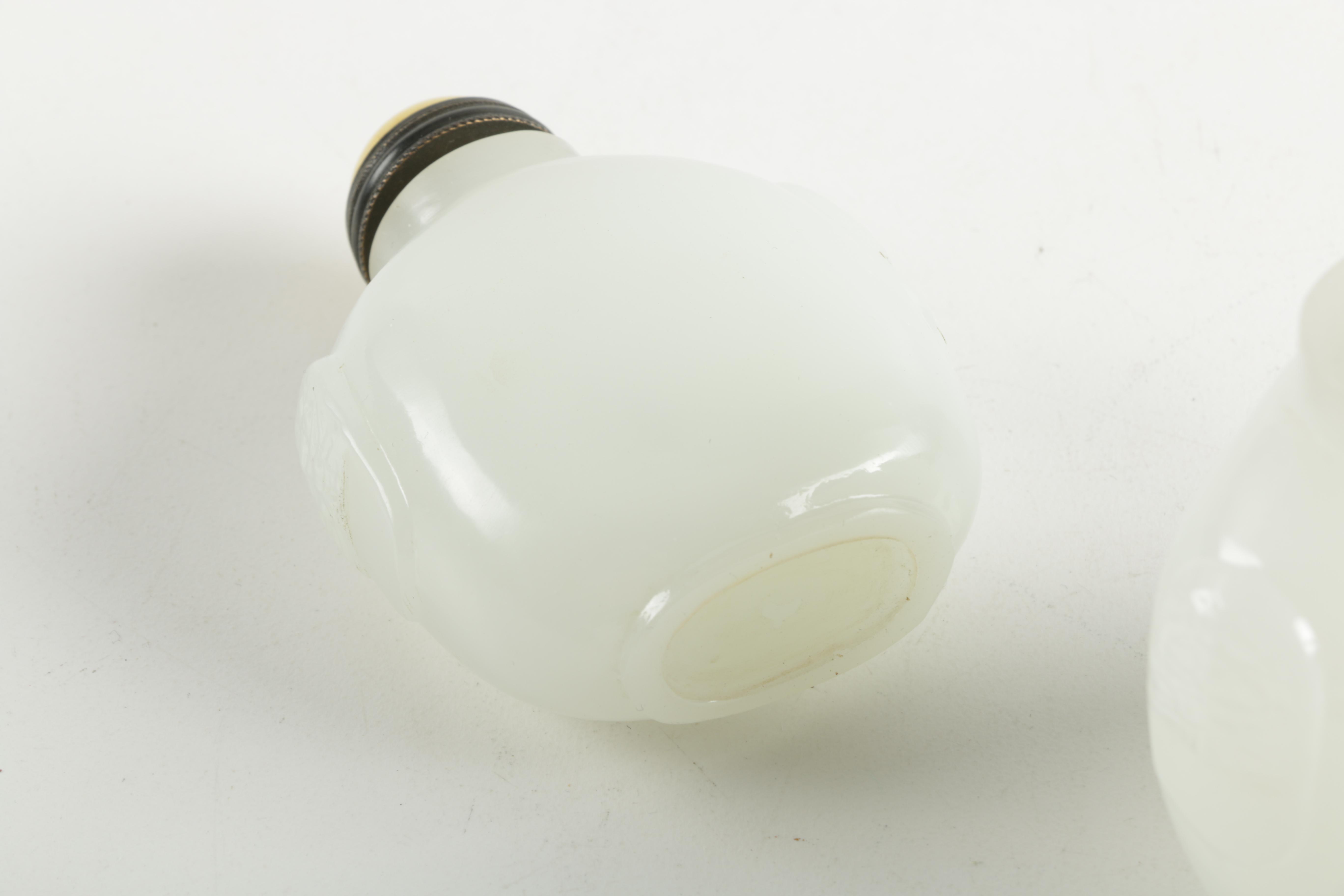 Chinese and Tibetan Snuff Bottles and Hand Mirror