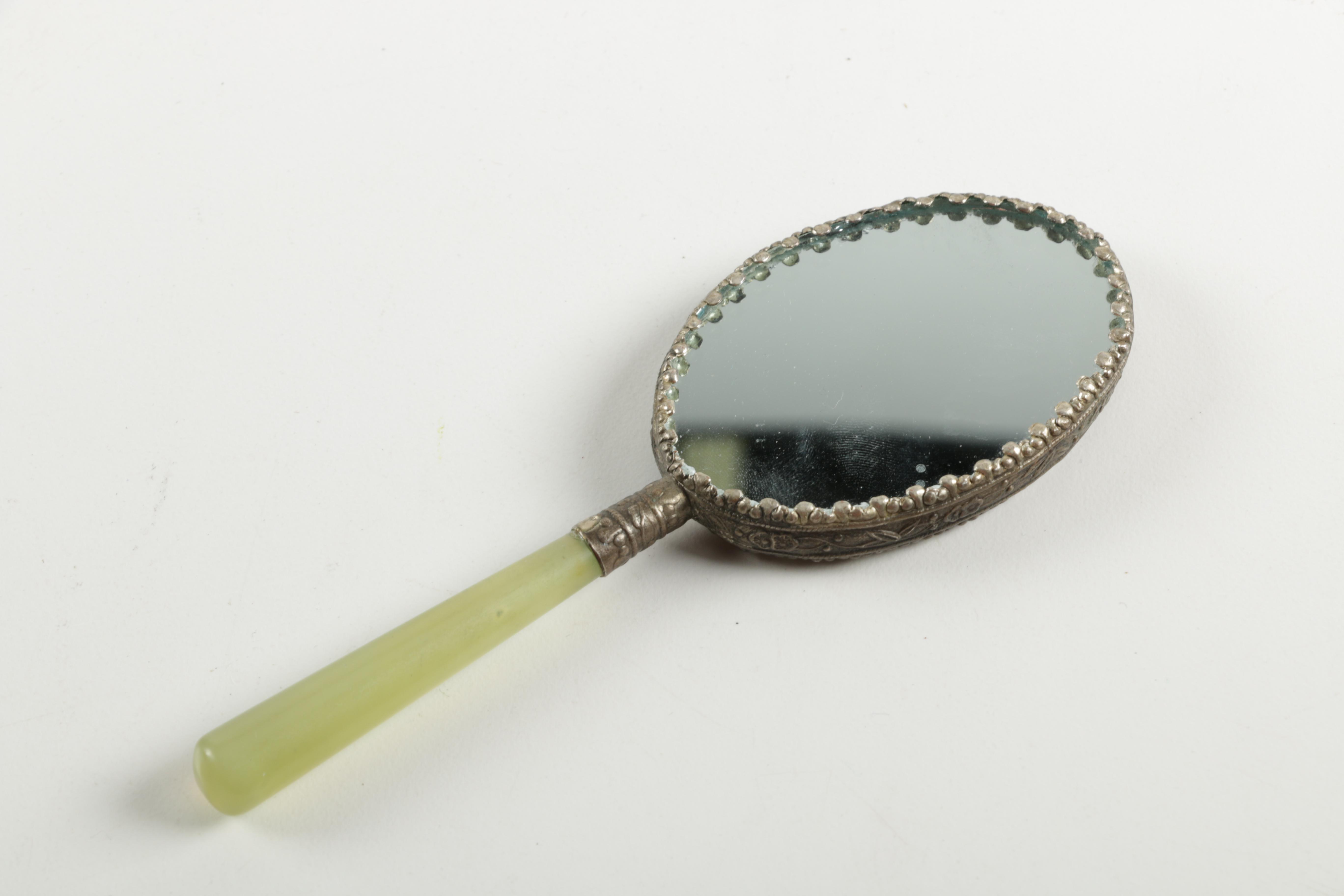 Chinese and Tibetan Snuff Bottles and Hand Mirror