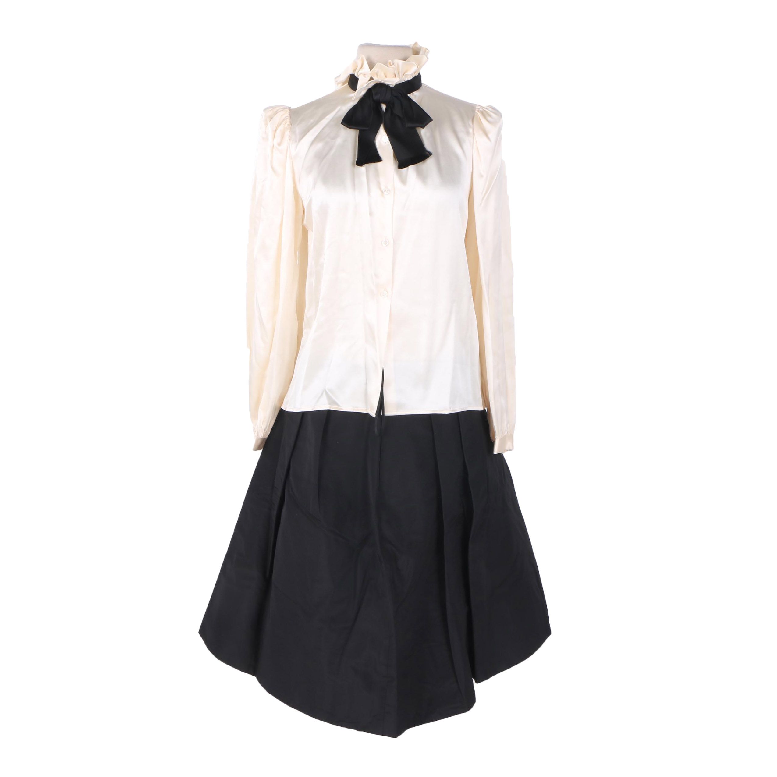 Oscar de la Renta Blouse and Ralph Lauren Skirt