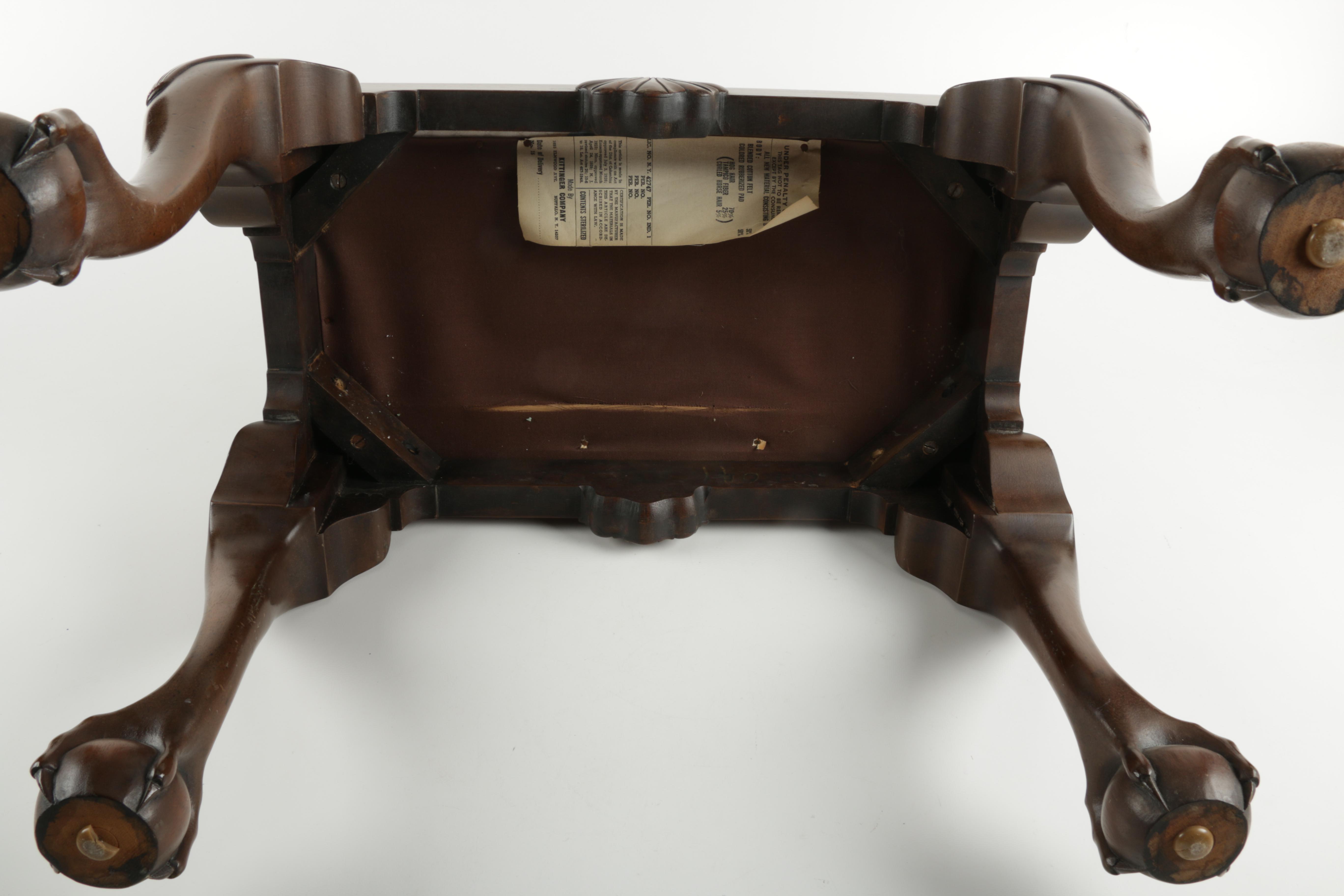 Chippendale Style Footstool by Kittinger