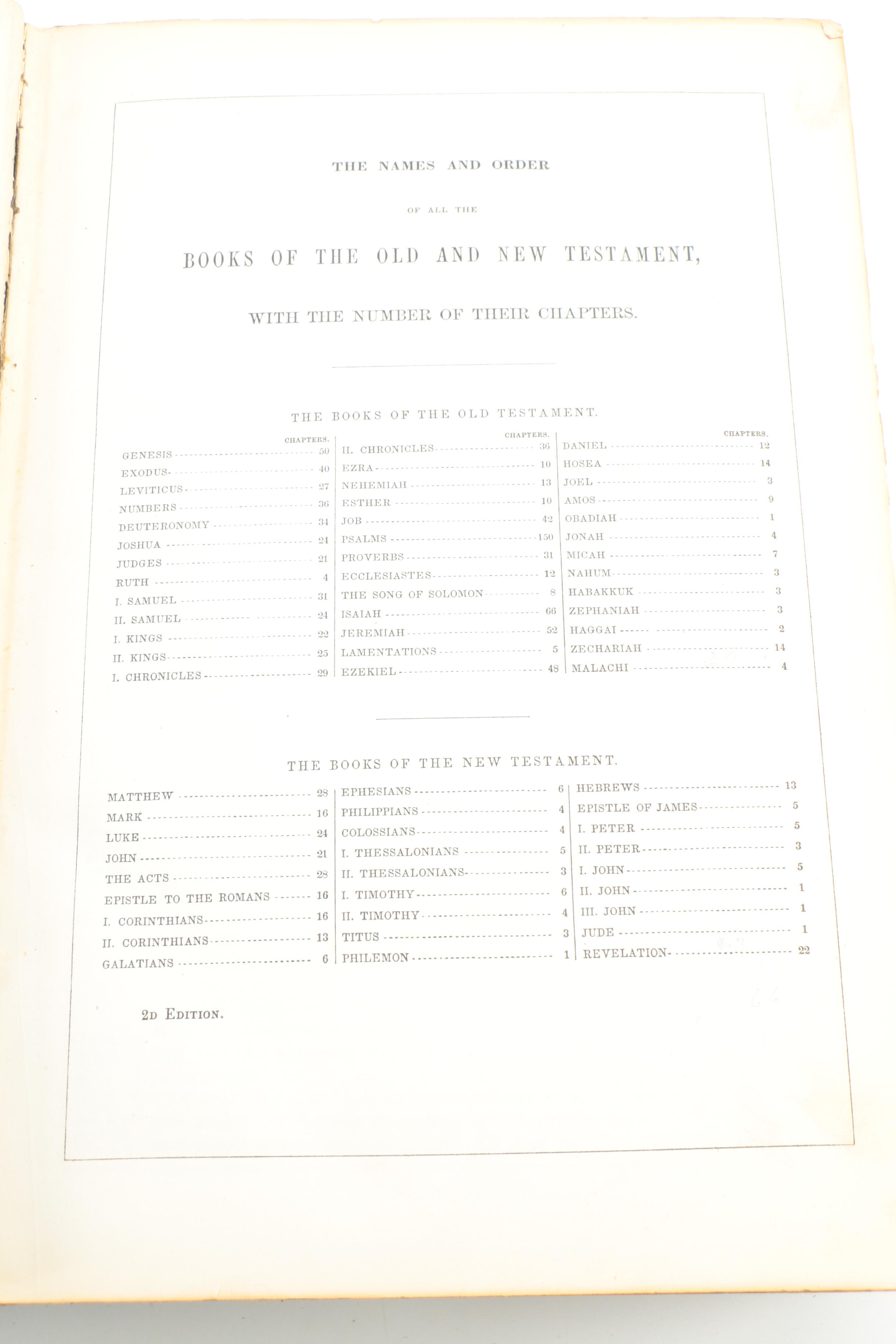 1865 "The Holy Bible"