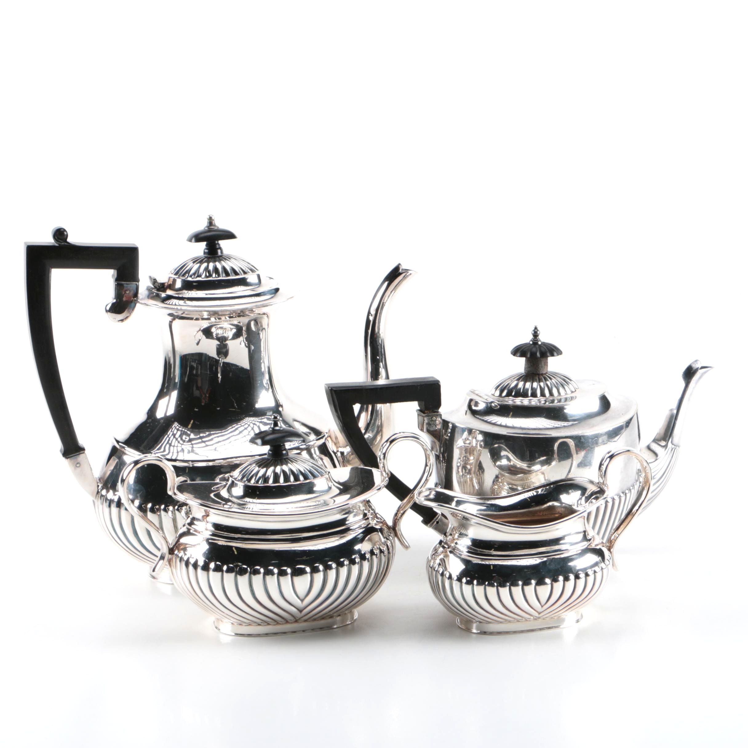English Silver Plate Tea and Coffee Service