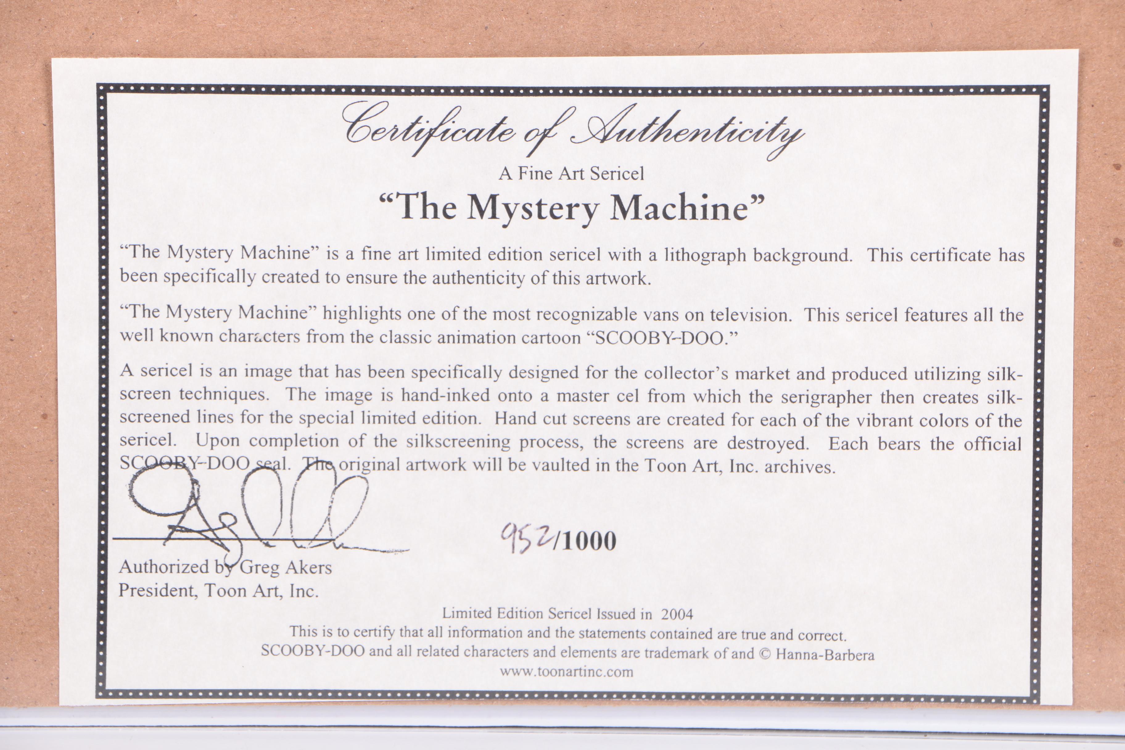 Limited Edition "Scooby Doo" Sericels