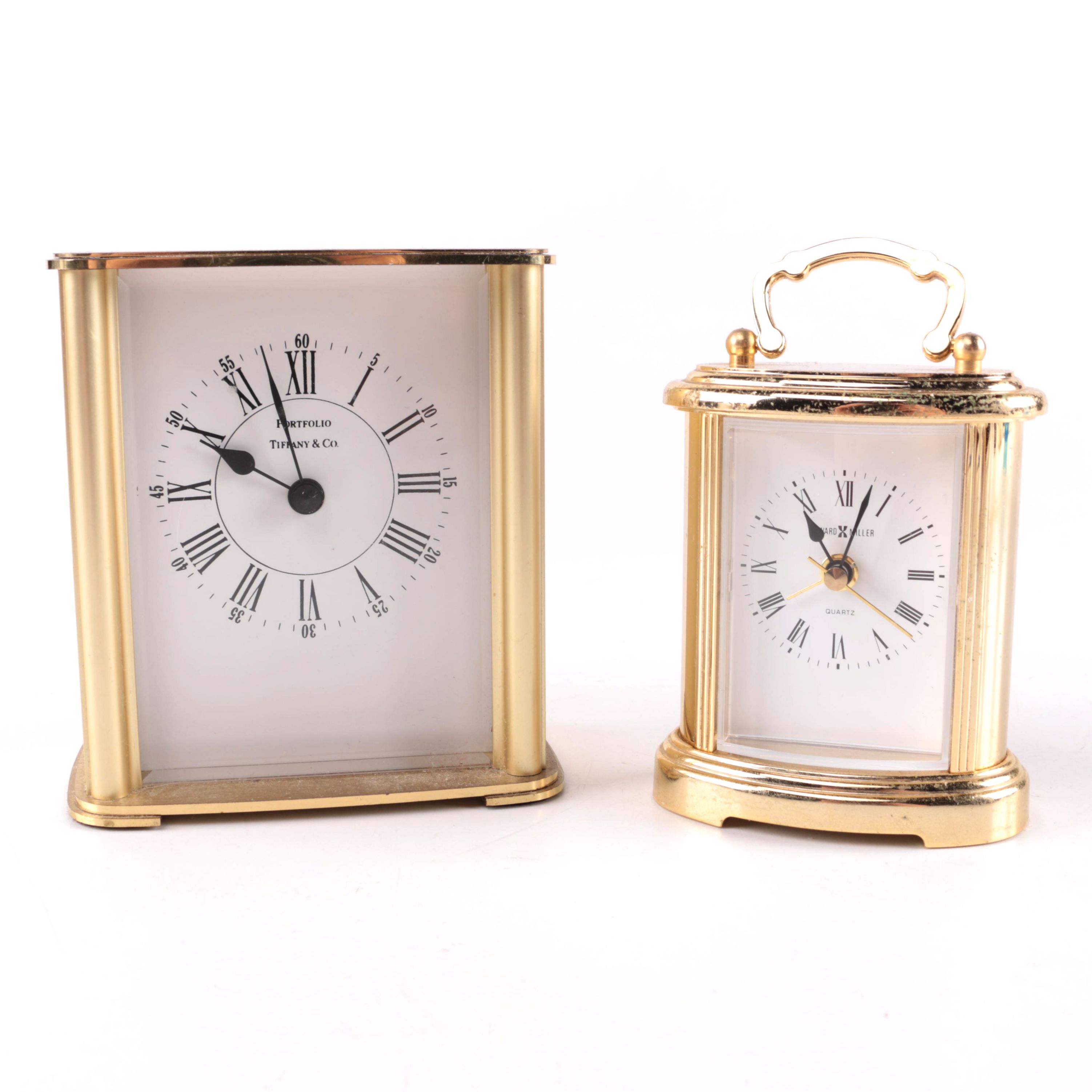 Tiffany and Howard Miller Desk Clocks