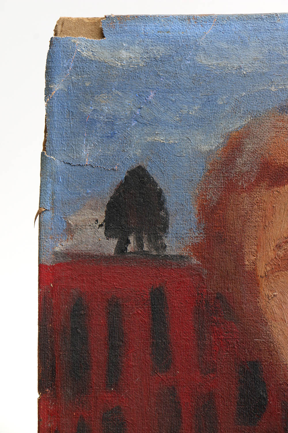 Fannie Saperstein Oil Painting of a Woman in the City