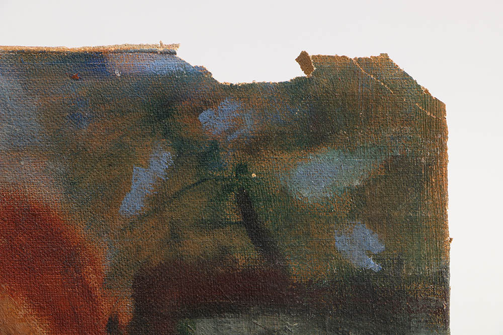 Fannie Saperstein Oil Painting of a Woman in the City