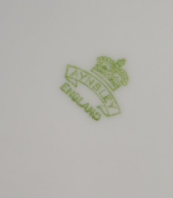 Aynsley England Cobalt Blue Dinner Plates, Set of Twelve