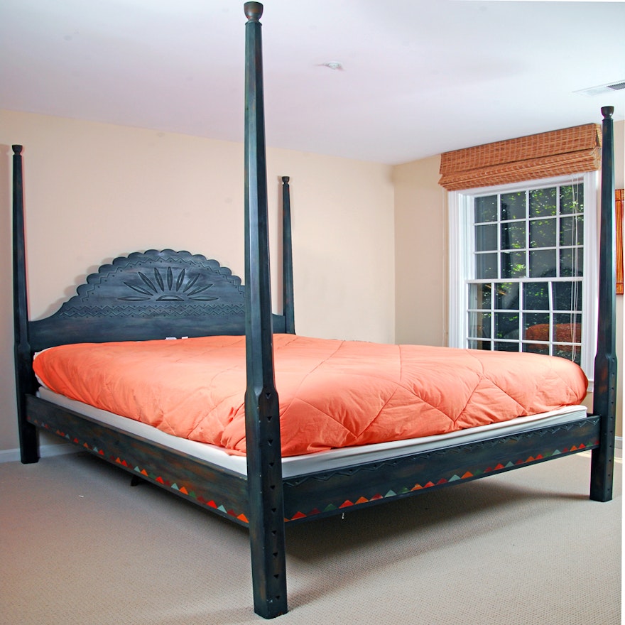 Four Poster Queen Size Bed Frame