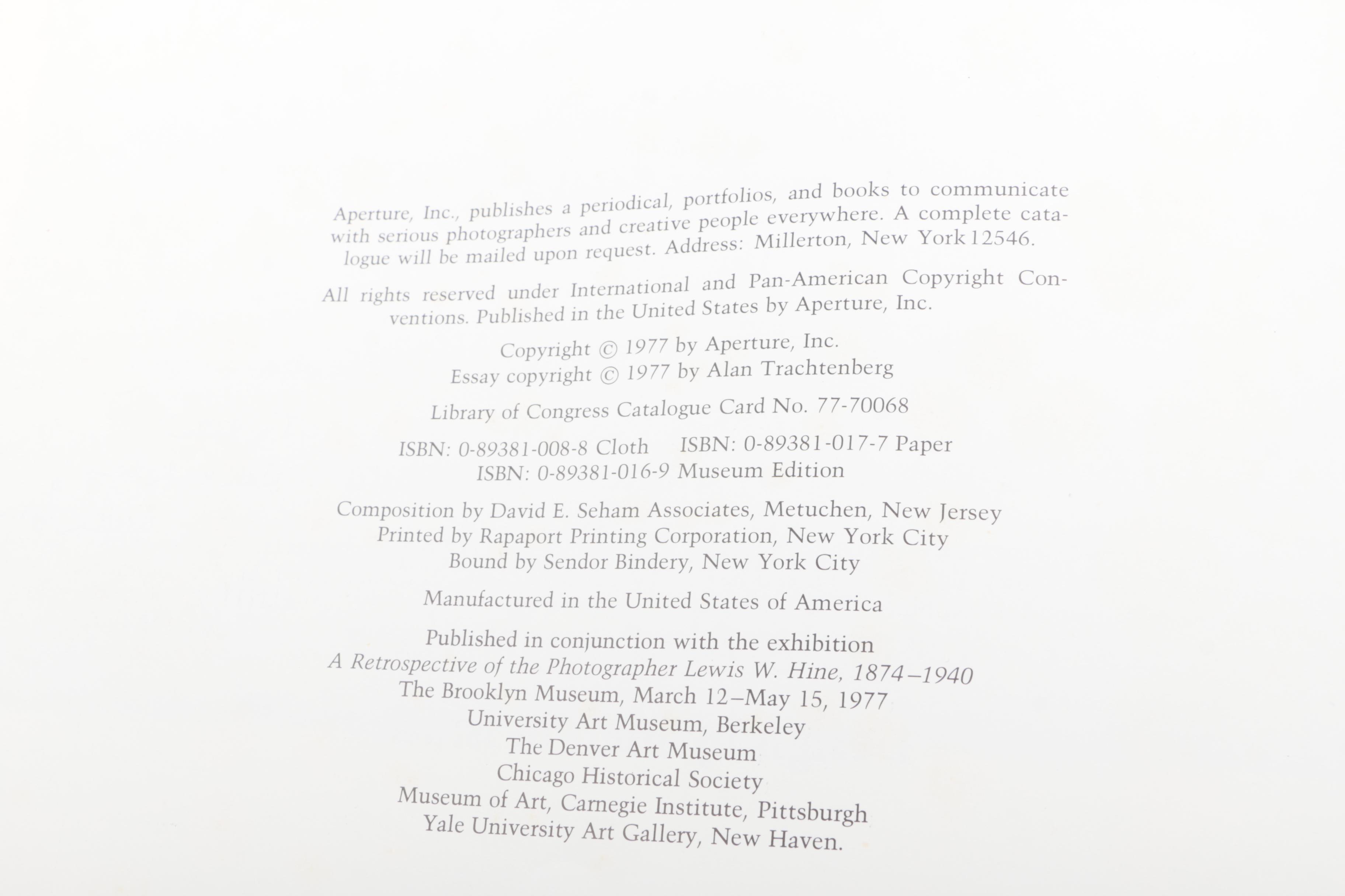 Walter Rosenblum Photographic Memorabilia Collection, Including Signed Lewis Hin