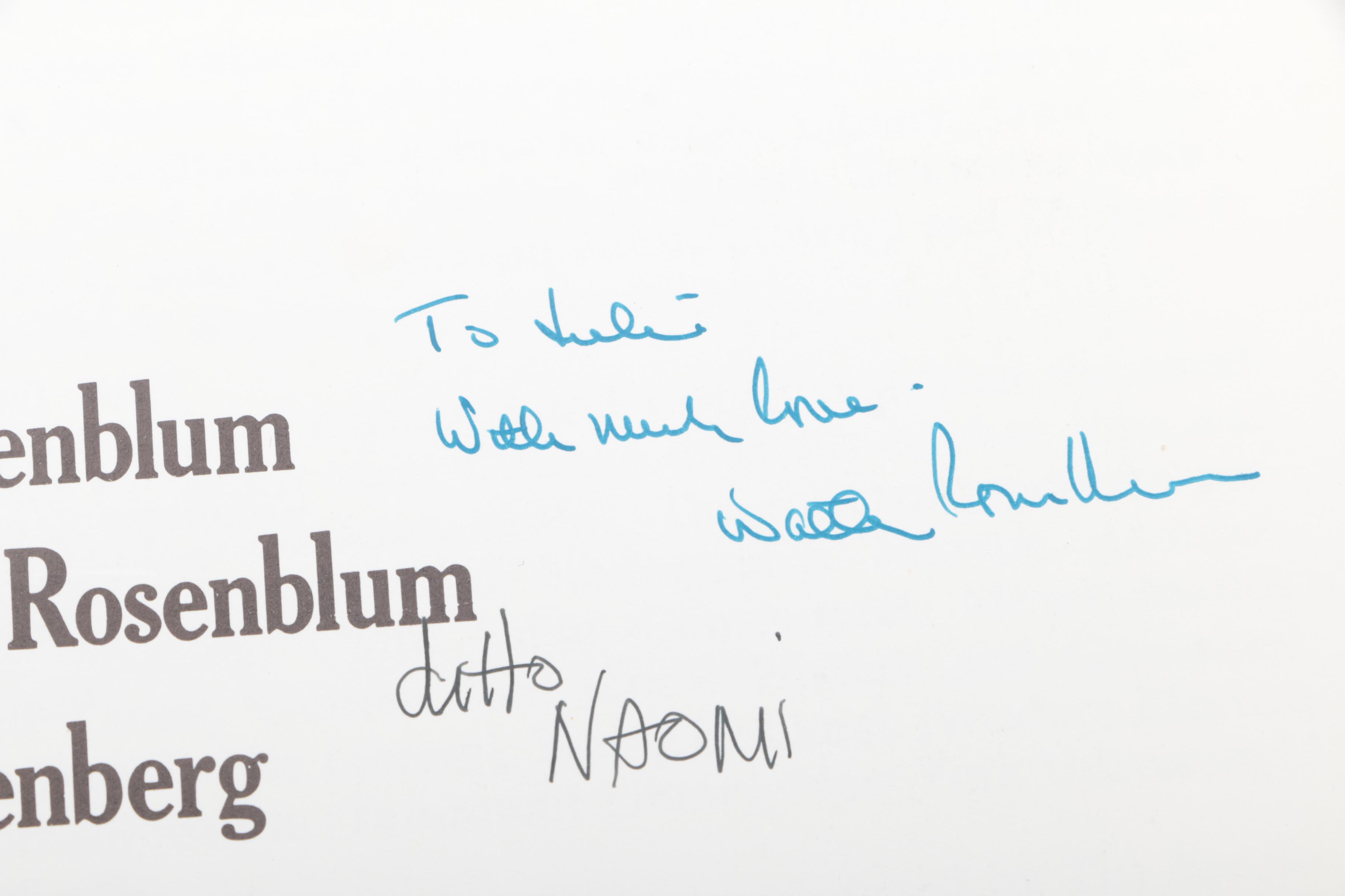 Walter Rosenblum Photographic Memorabilia Collection, Including Signed Lewis Hin