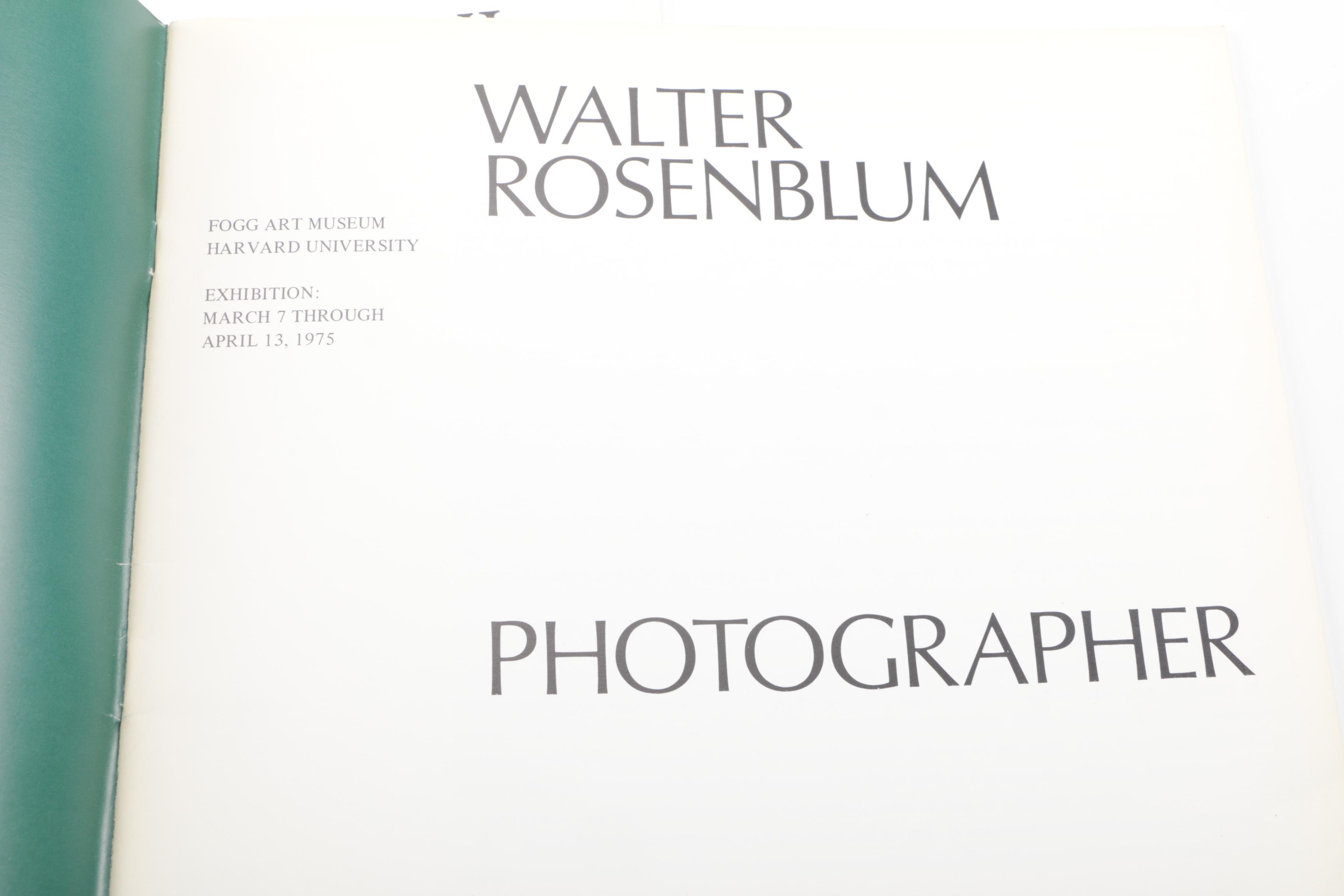 Walter Rosenblum Photographic Memorabilia Collection, Including Signed Lewis Hin