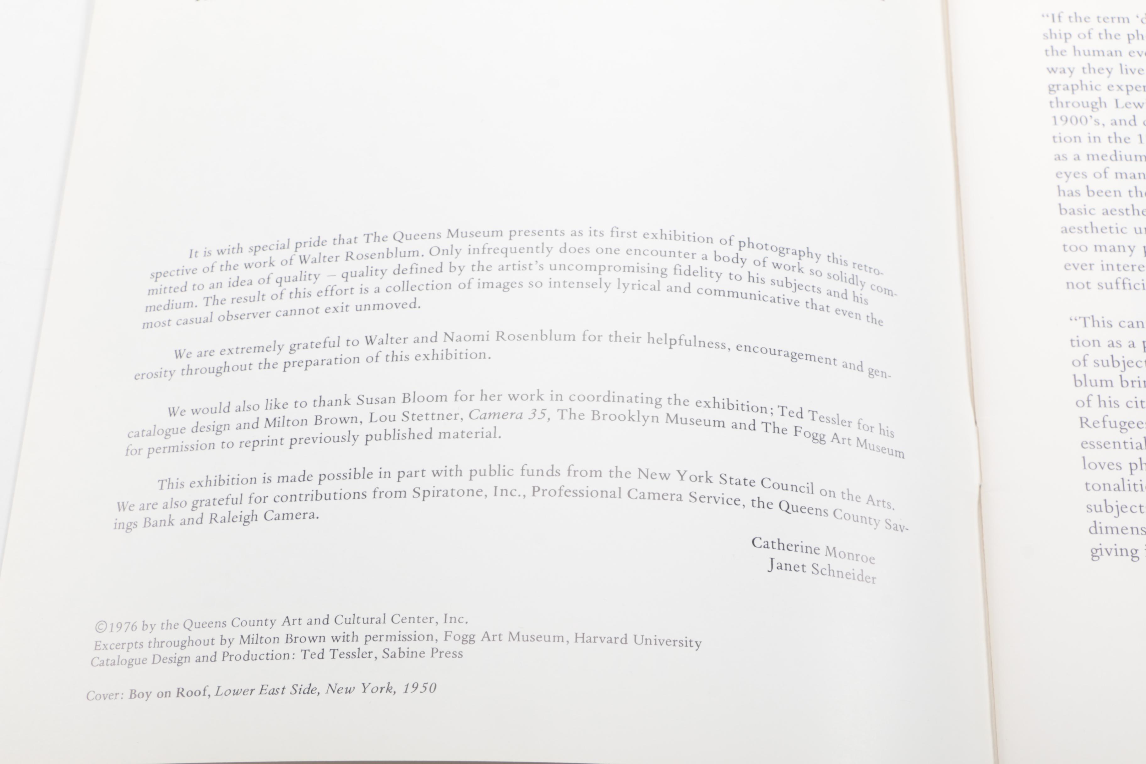 Walter Rosenblum Photographic Memorabilia Collection, Including Signed Lewis Hin