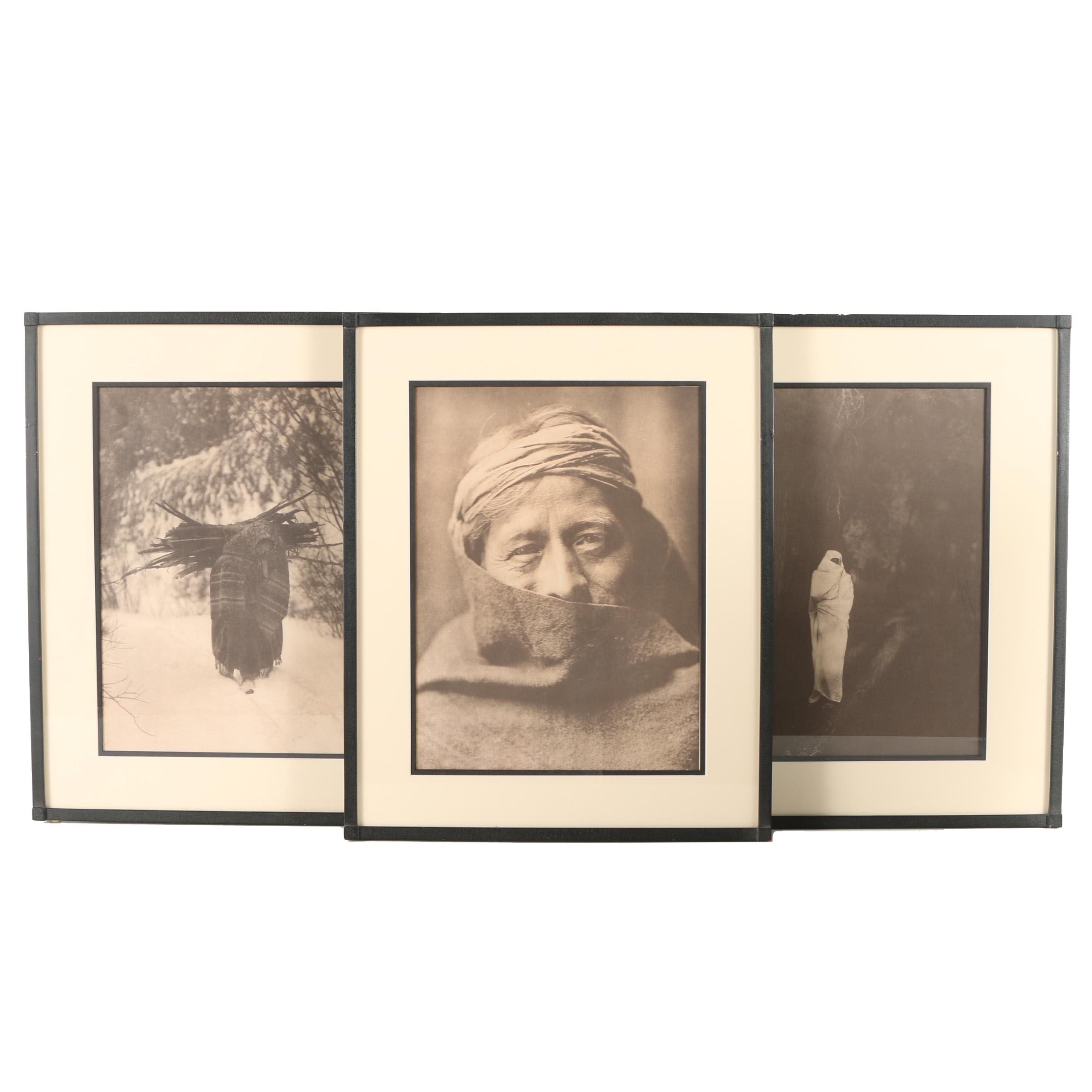 Offset Lithograph Reproductions after Photographs by Edward S. Curtis