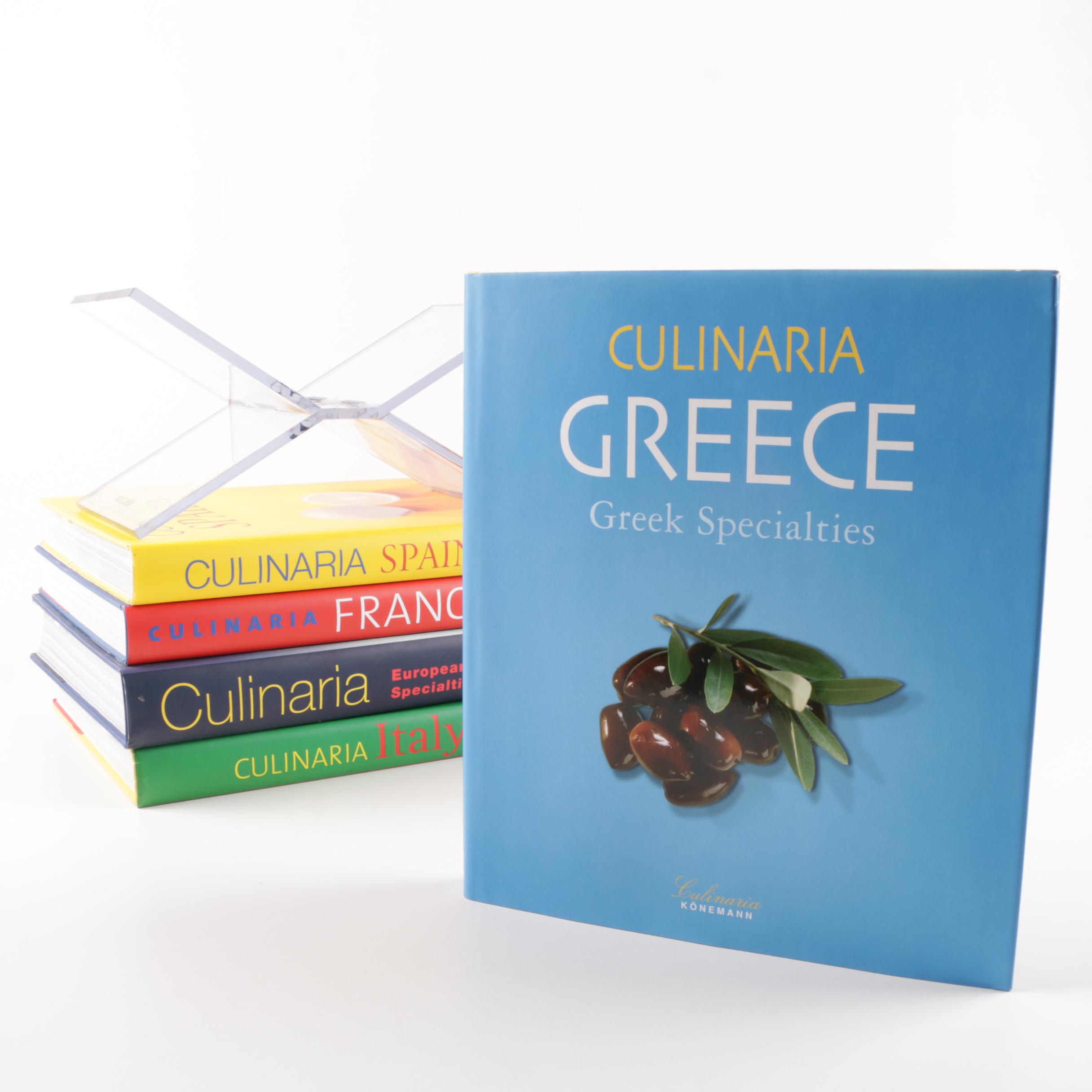 Five "Culinaria" European Cookbooks with Taschen Stand