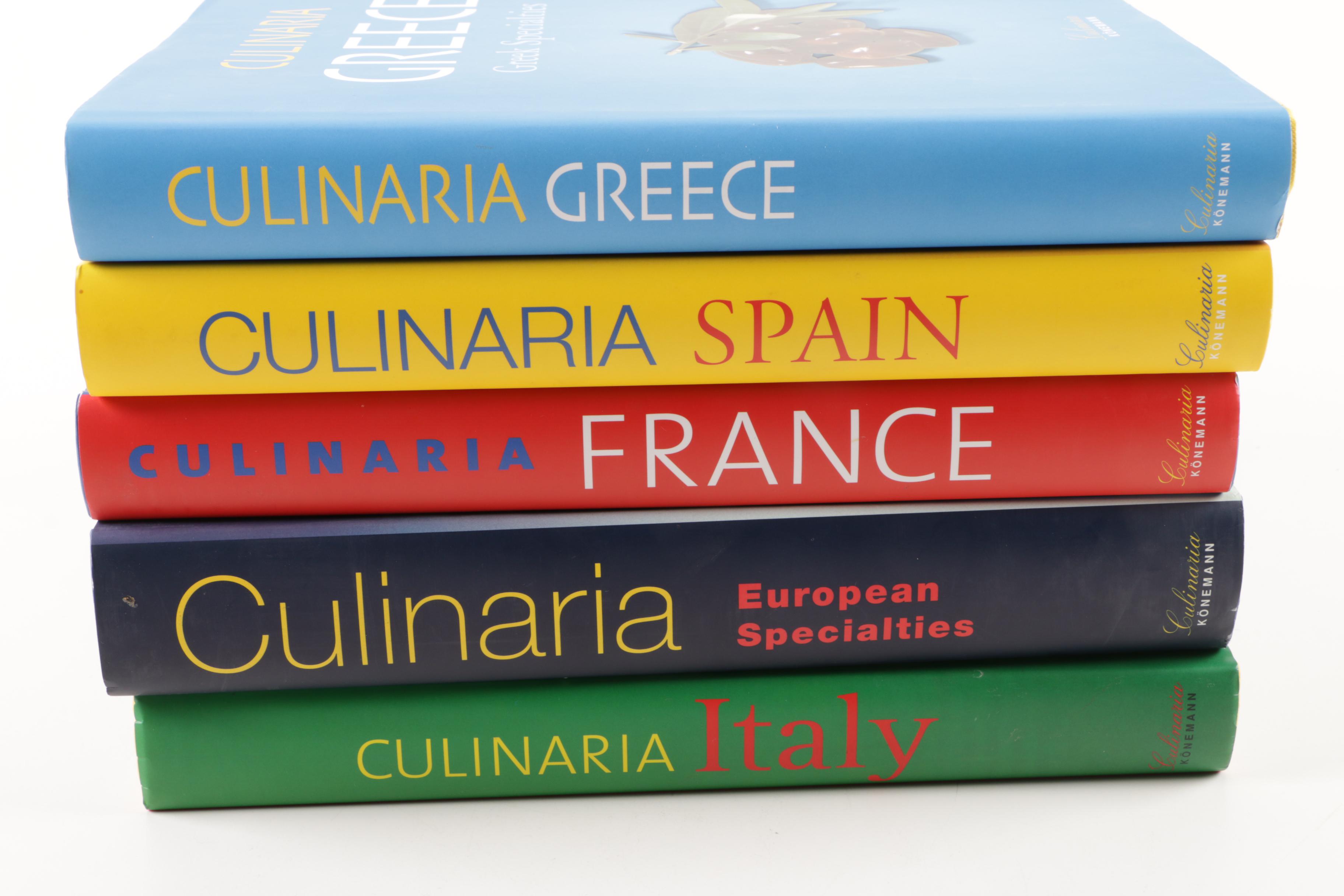 Five "Culinaria" European Cookbooks with Taschen Stand