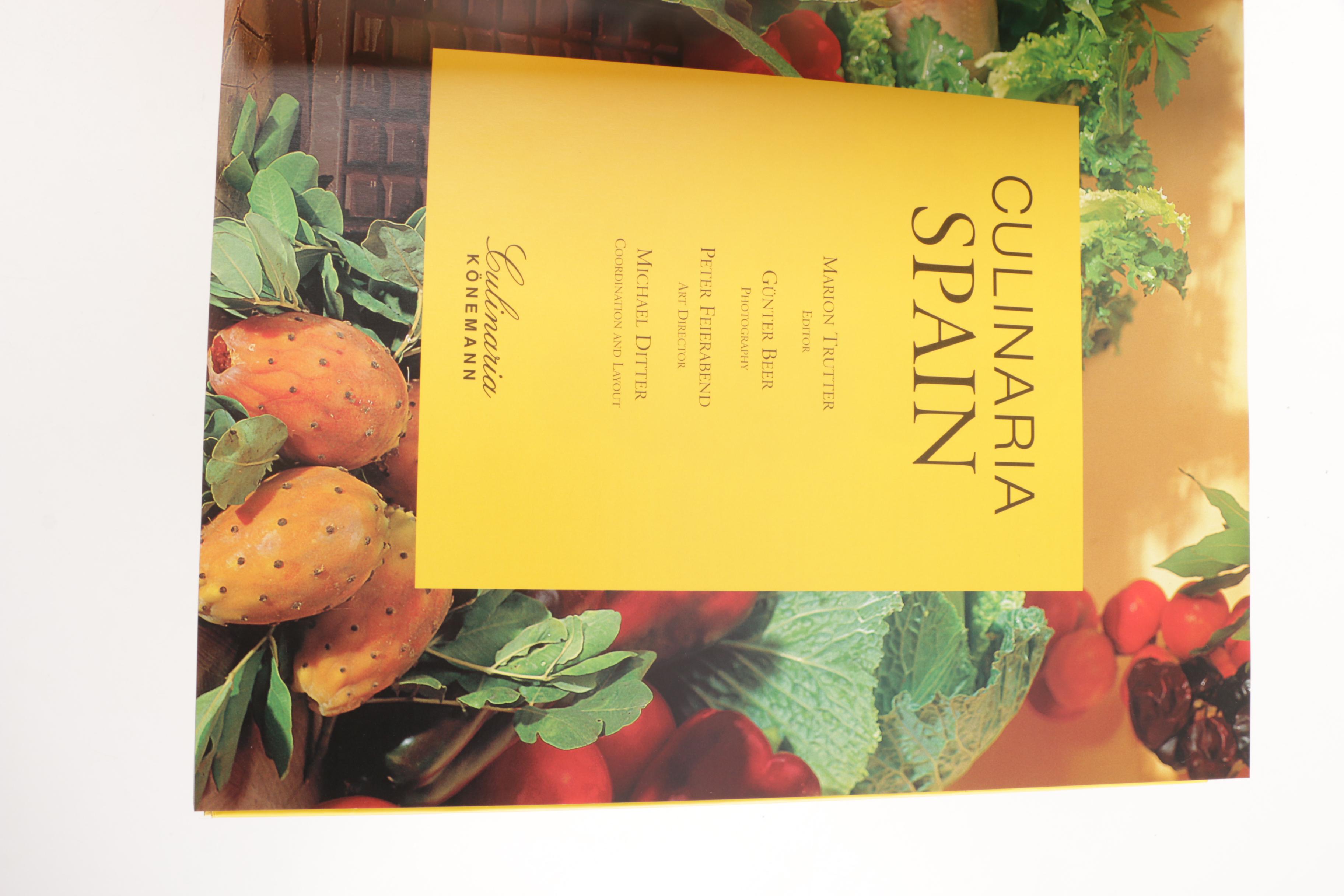 Five "Culinaria" European Cookbooks with Taschen Stand